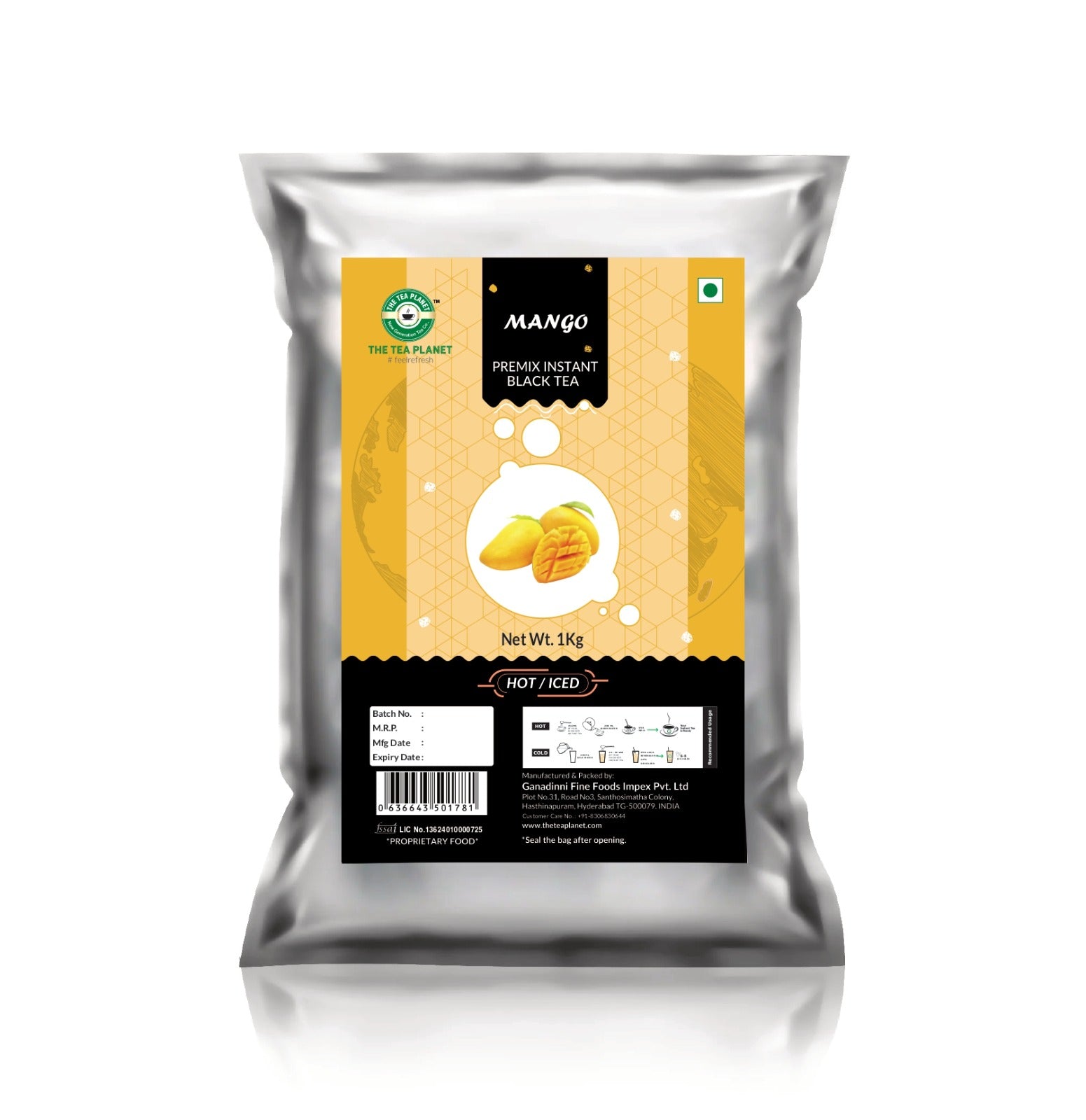 Mango Flavored Instant Black Tea