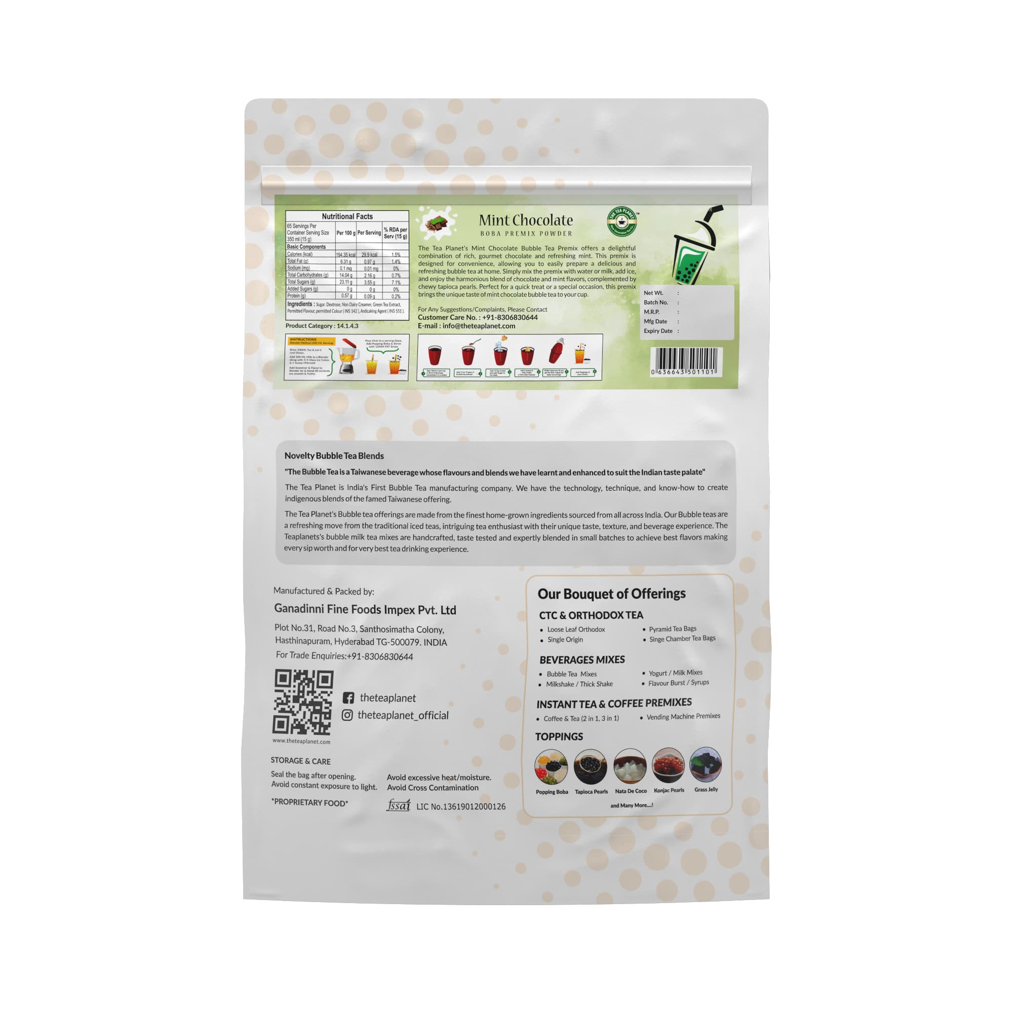 Paan Bubble Tea Premix