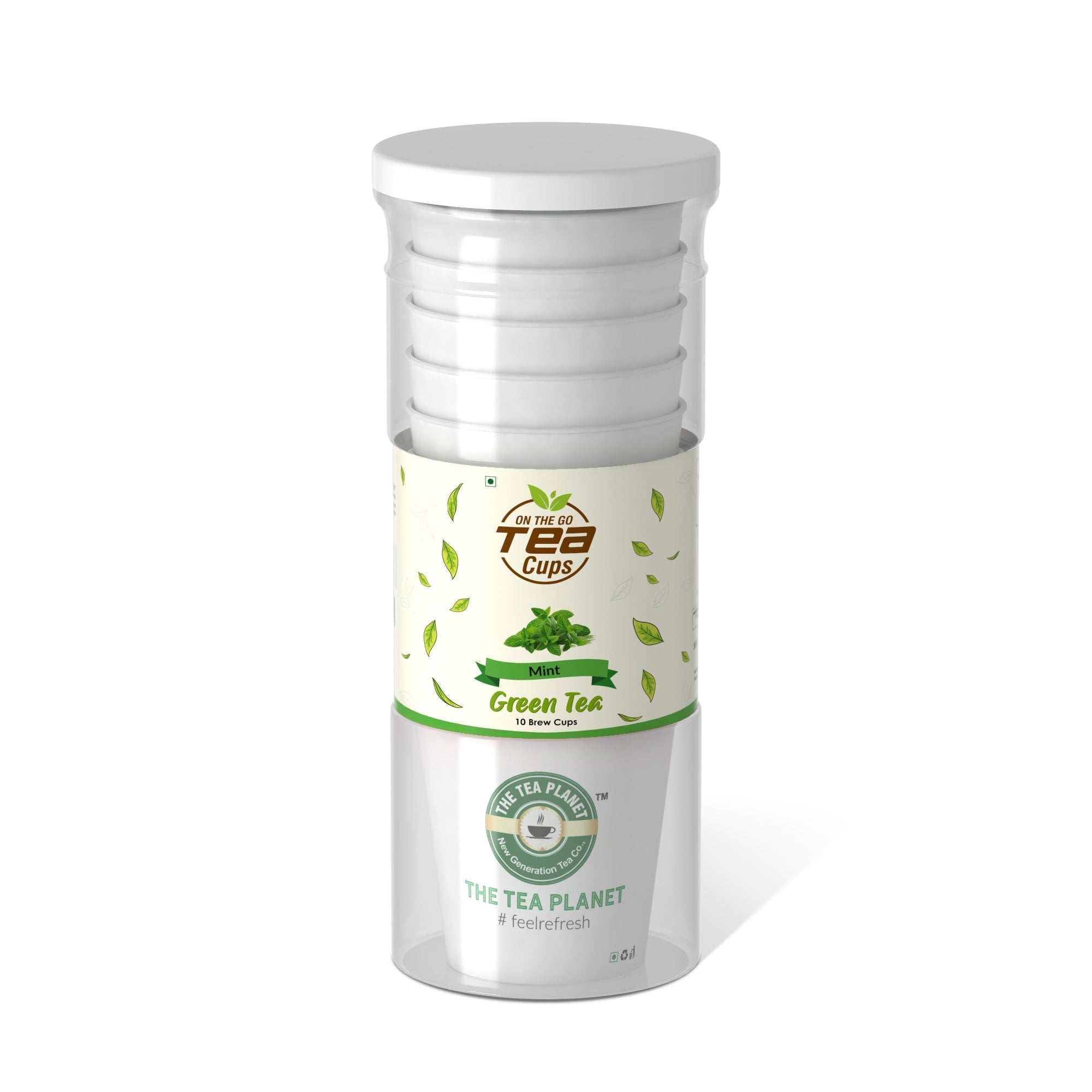 Mint Instant Green Tea Brew Cup - 20 cups