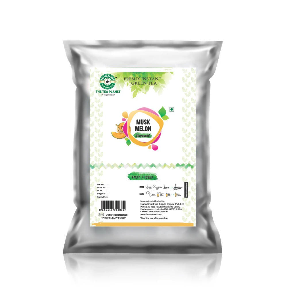 Muskmelon Flavored Instant Green Tea
