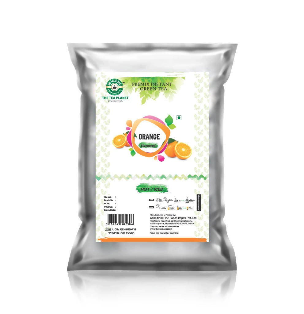 Orange Flavored Instant Green Tea