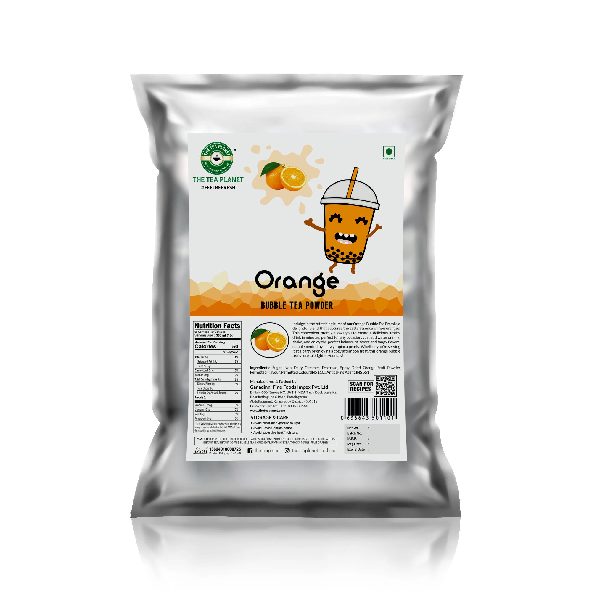 Orange Bubble Tea Premix