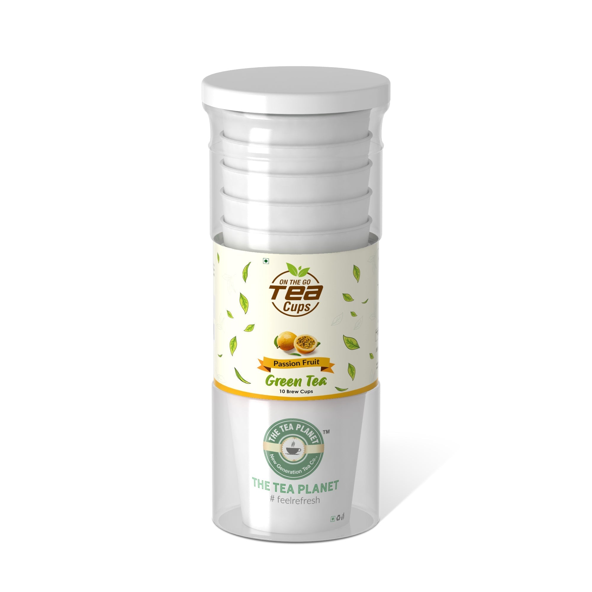 Passion Fruit Instant Green Tea Brew Cup - 20 cups