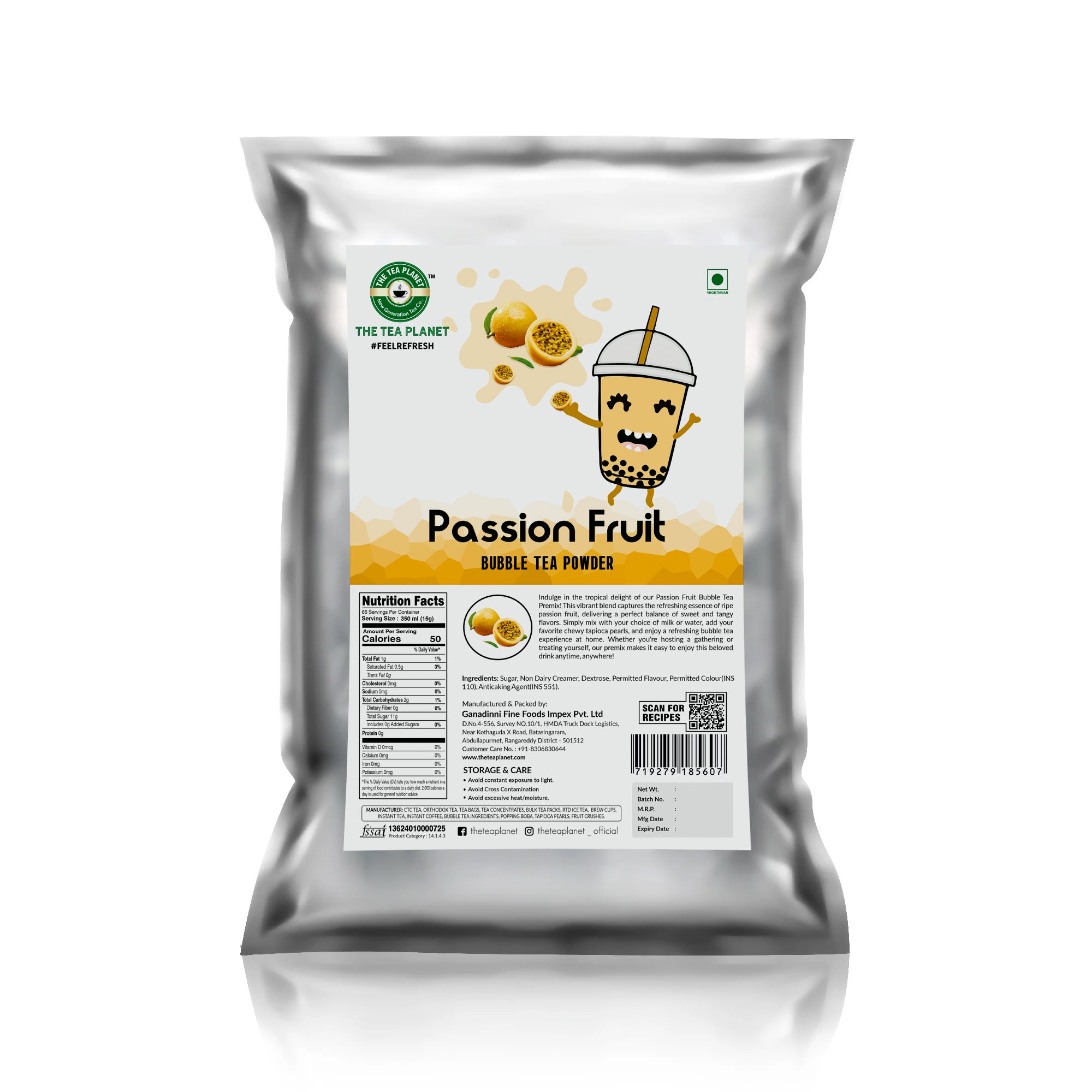 Passion Fruit Bubble Tea Premix