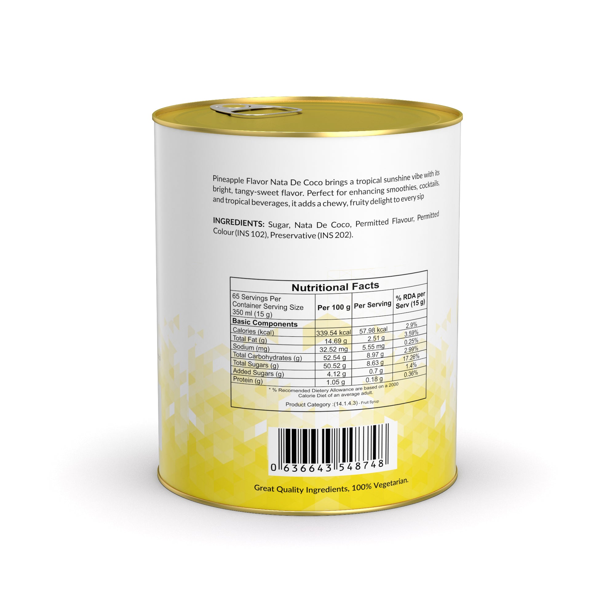 Pineapple Nata De Coco - 1 Kg