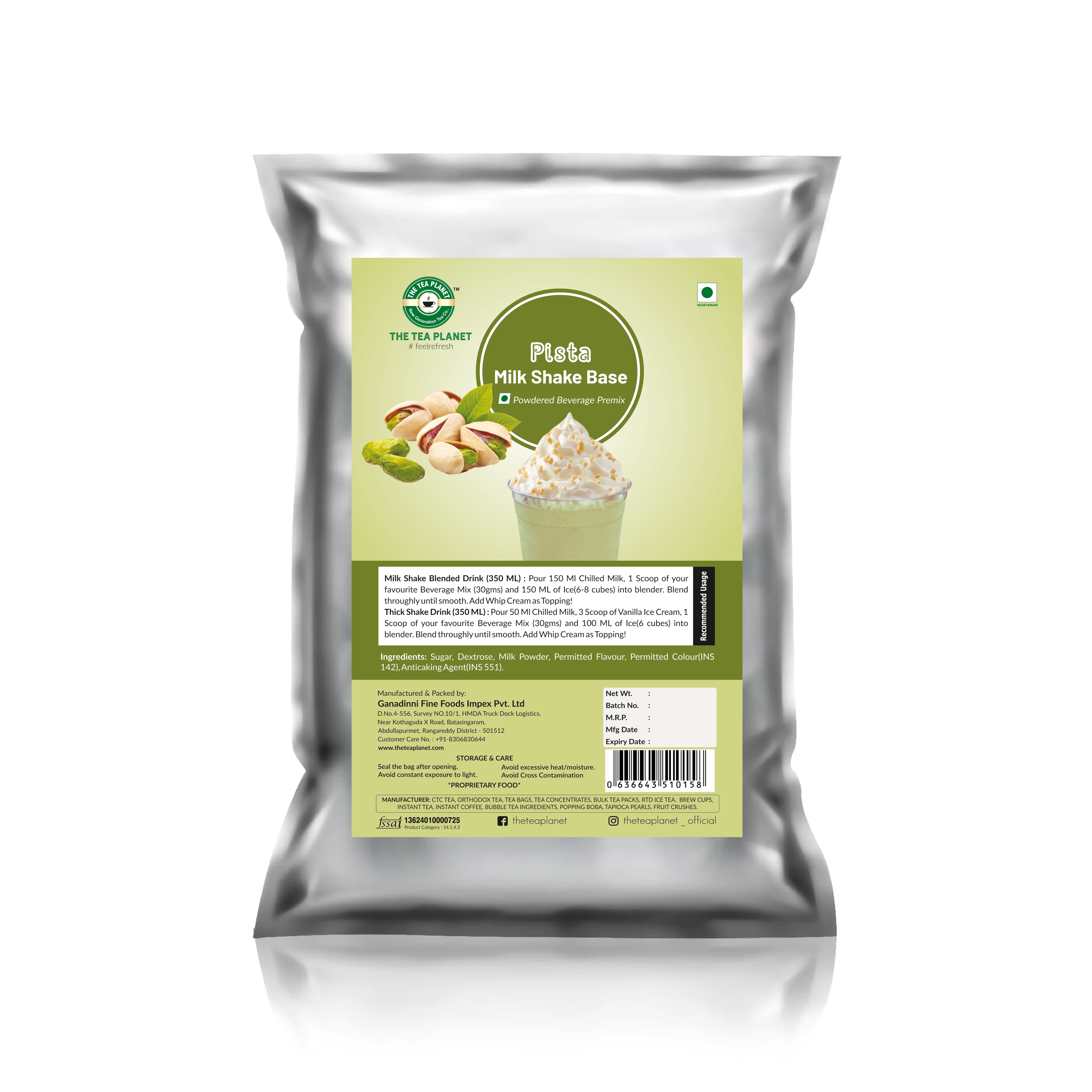 Pista Milkshake Mix - 1kg