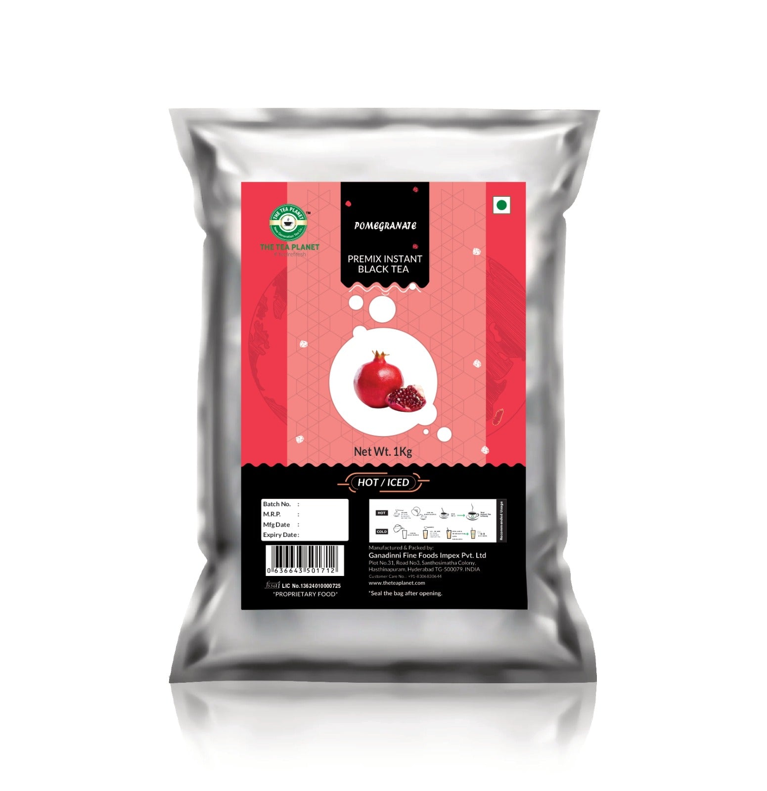 Pomegranate Flavored Instant Black Tea