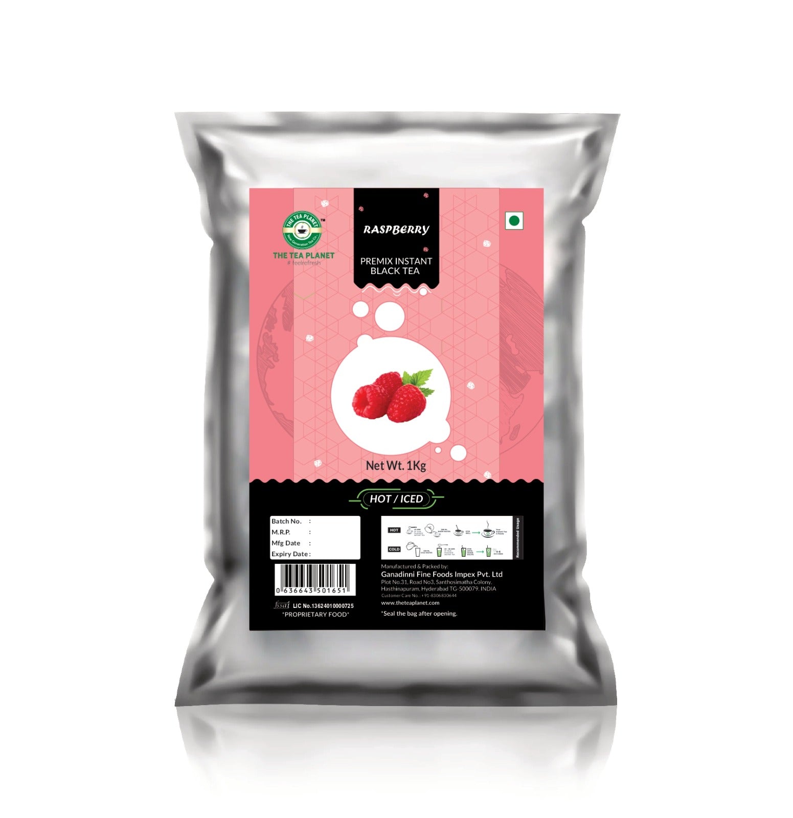 Raspberry Flavored Instant Black Tea