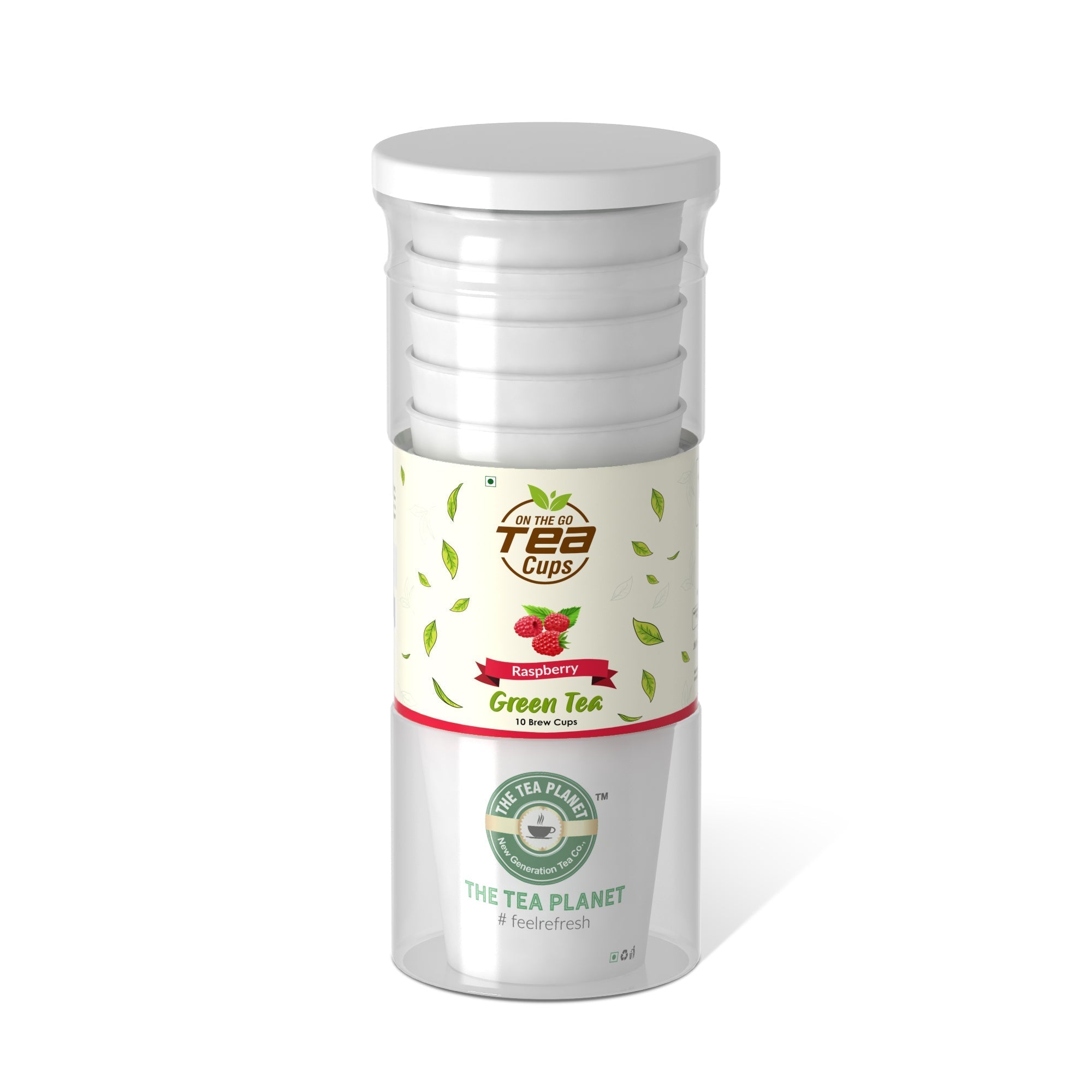Raspberry Instant Green Tea Brew Cup - 20 cups