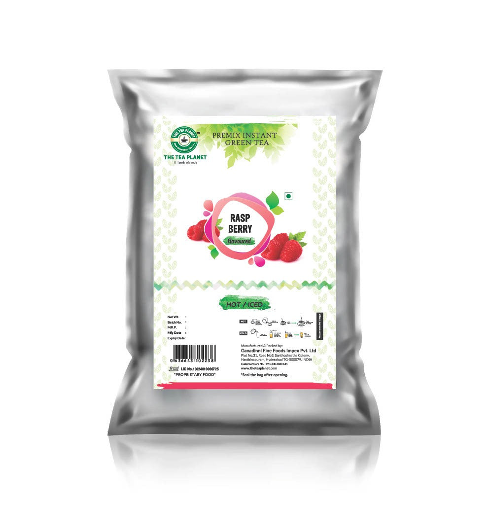 Raspberry Flavored Instant Green Tea