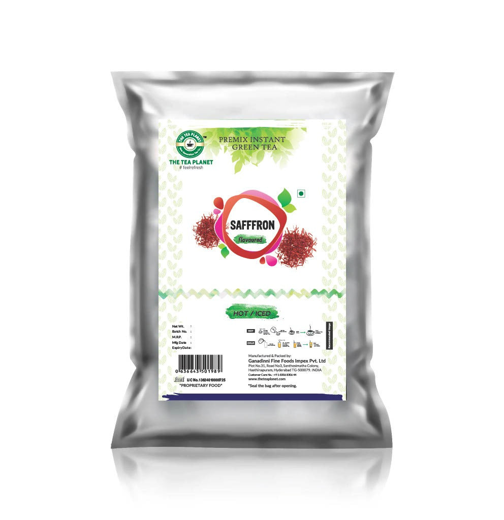 Saffron Flavored Instant Green Tea