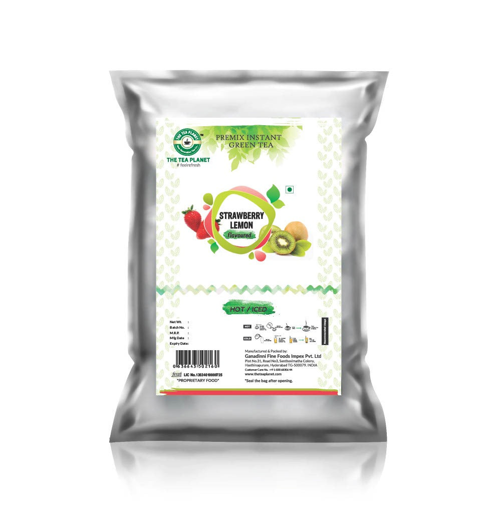 Strawberry Lemon Flavored Instant Green Tea