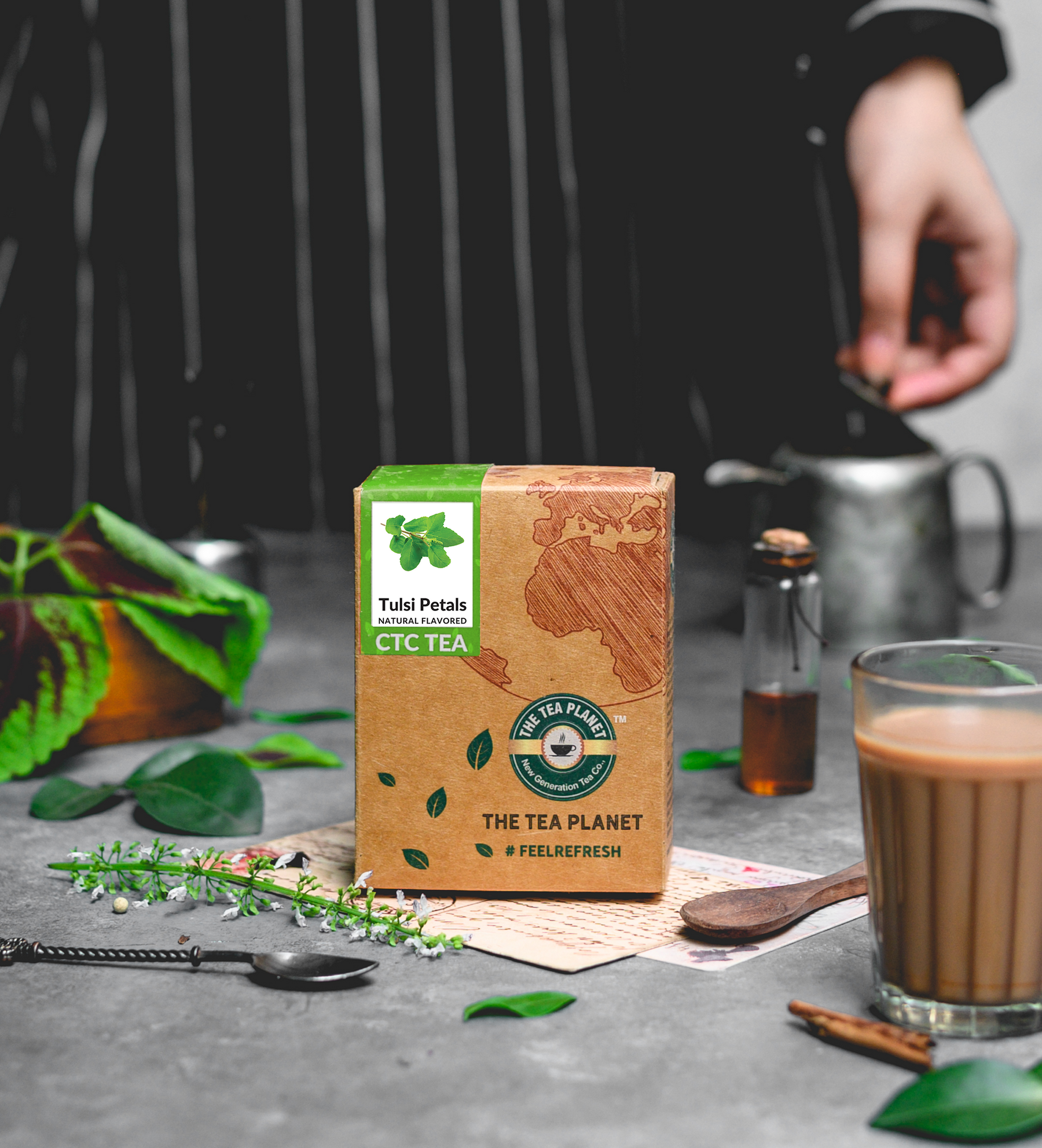 Tulsi Black Flavored CTC Tea - 200 gms