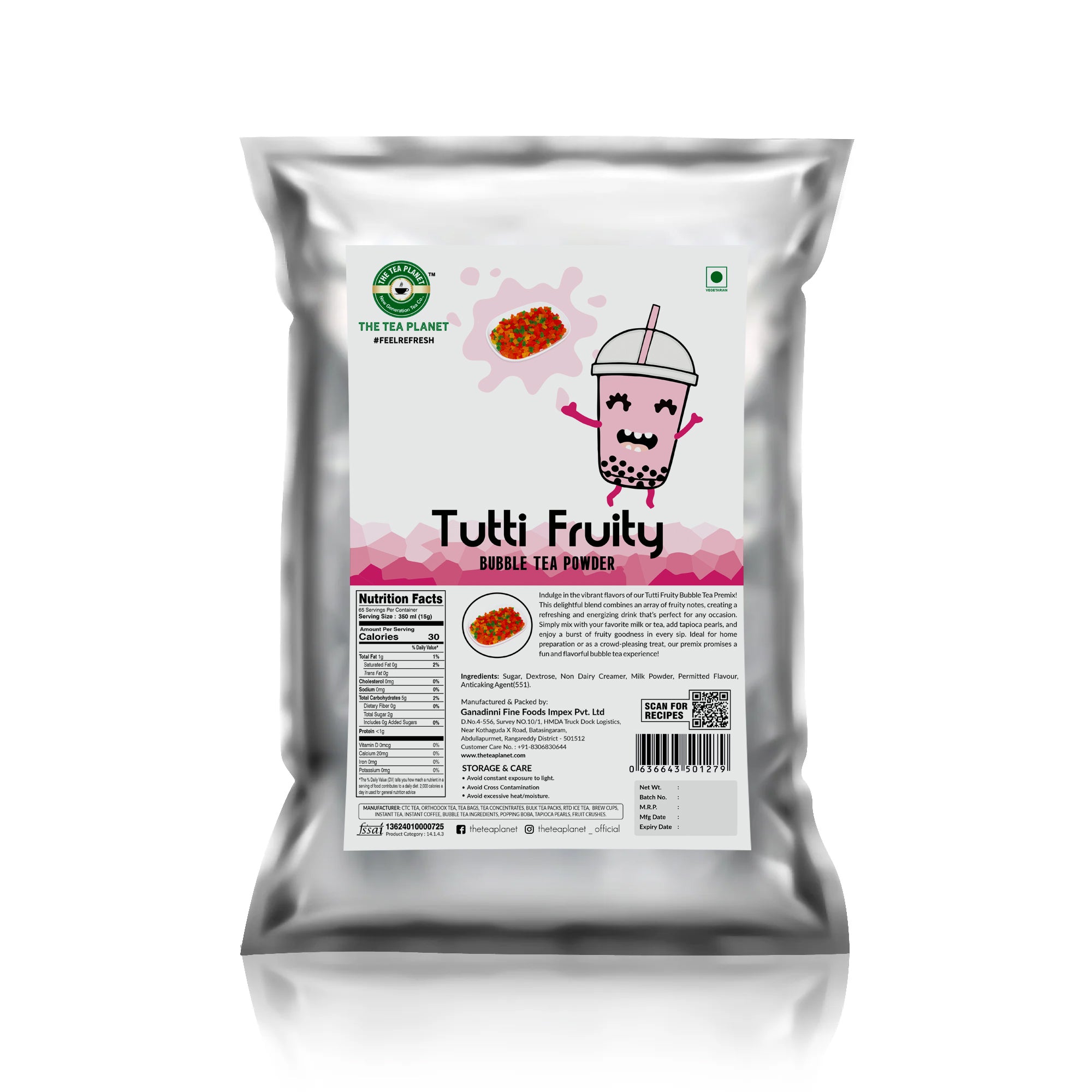 Tutti Fruity Bubble Tea Premix