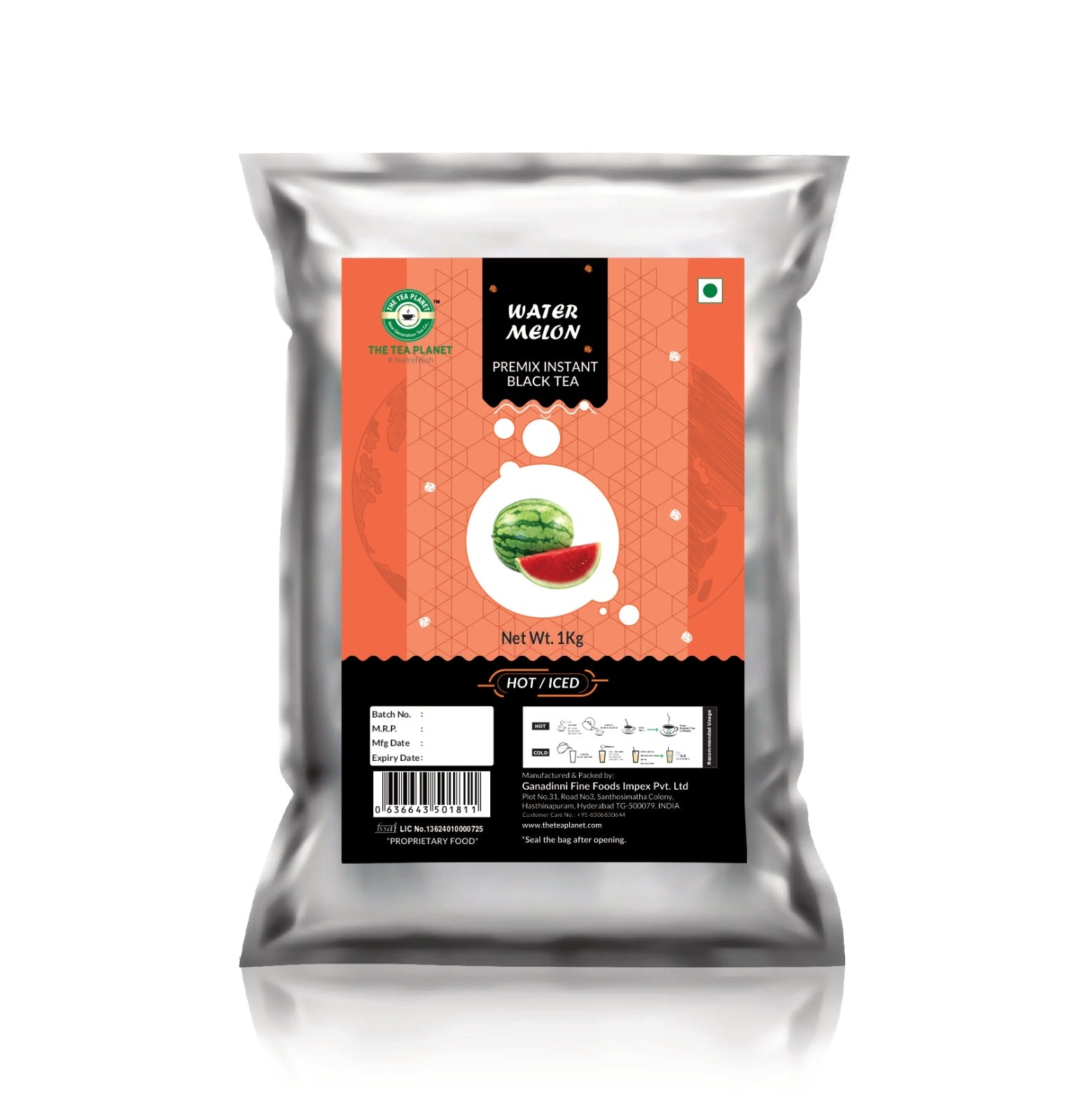 Watermelon Flavored Instant Black Tea