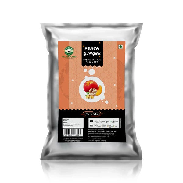 Peach Ginger Flavored Instant Black Tea
