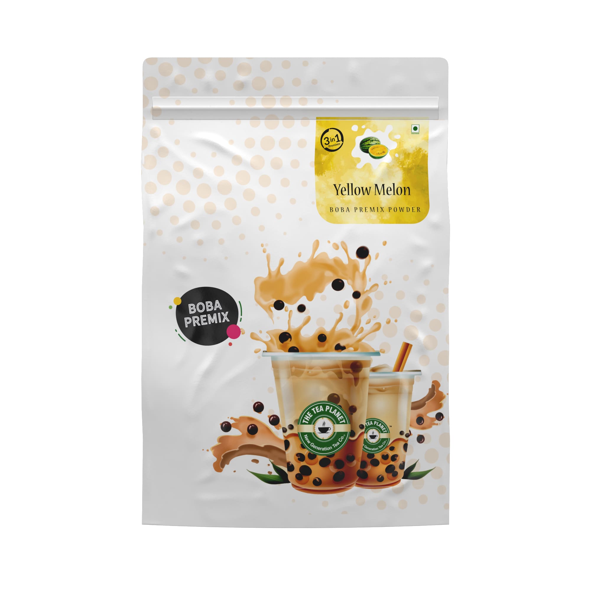 Yellow Melon Bubble Tea Premix (3 in 1) - 1Kg