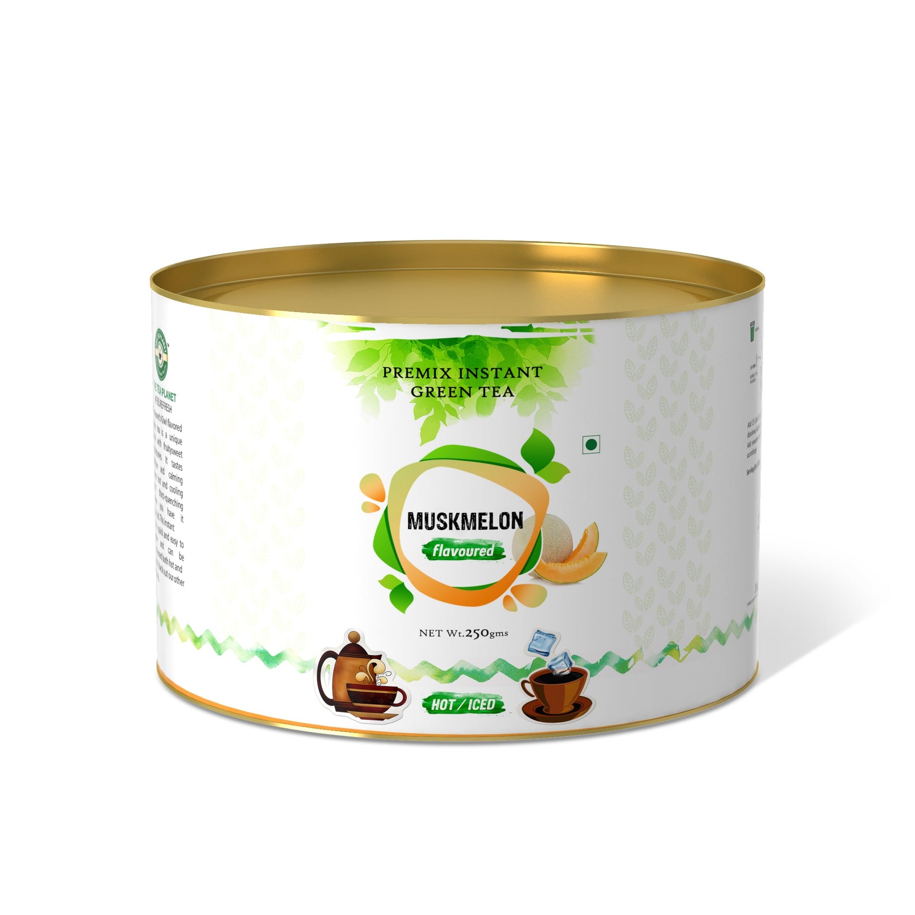 Muskmelon Flavored Instant Green Tea - 250 gms