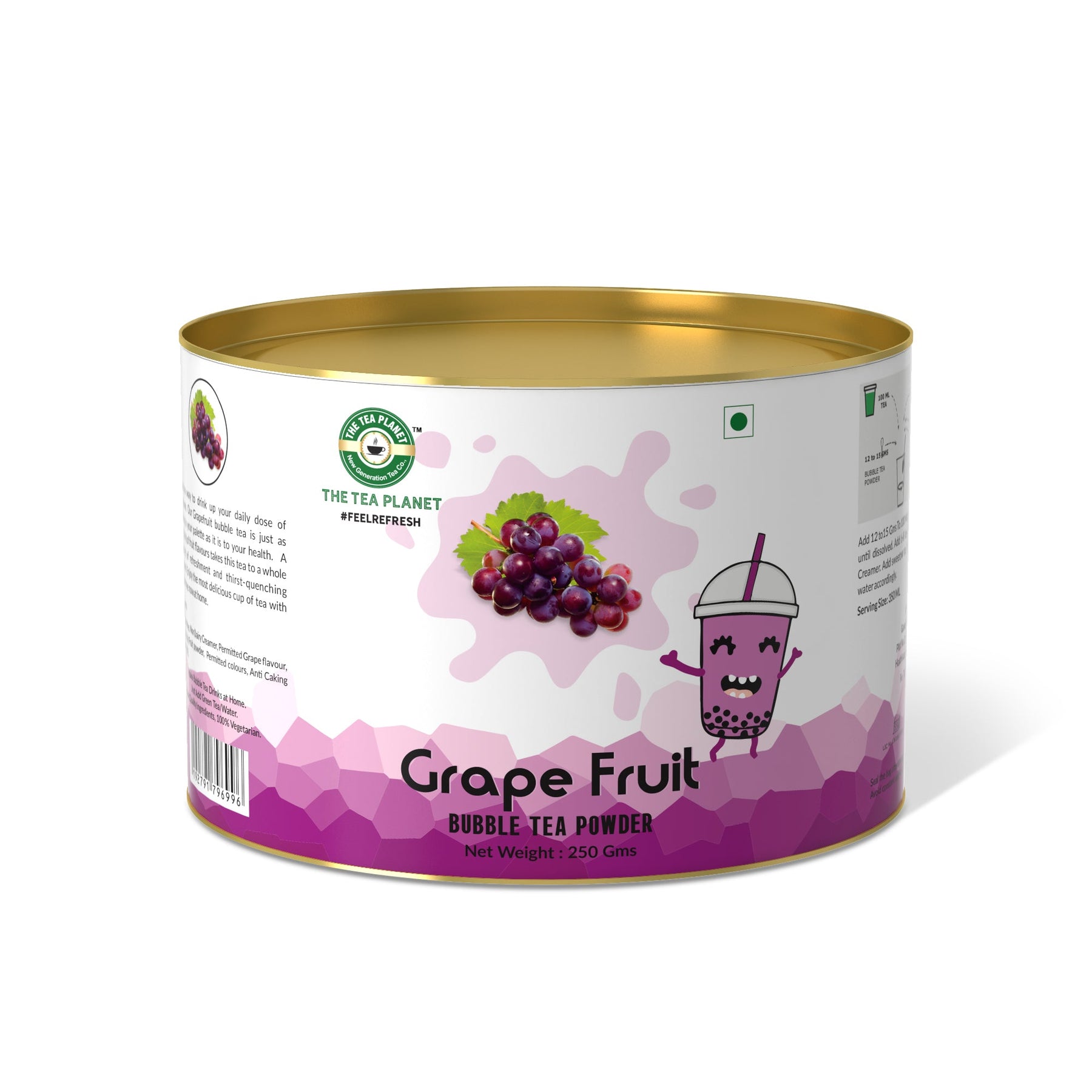 Grapefruit Bubble Tea Premix - 250 gms
