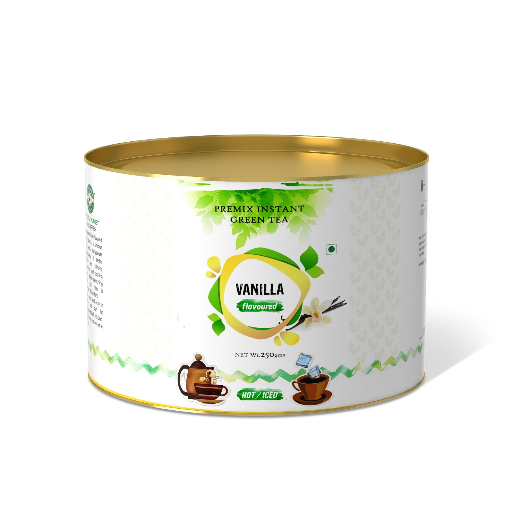 Vanilla Flavored Instant Green Tea - 250 gms