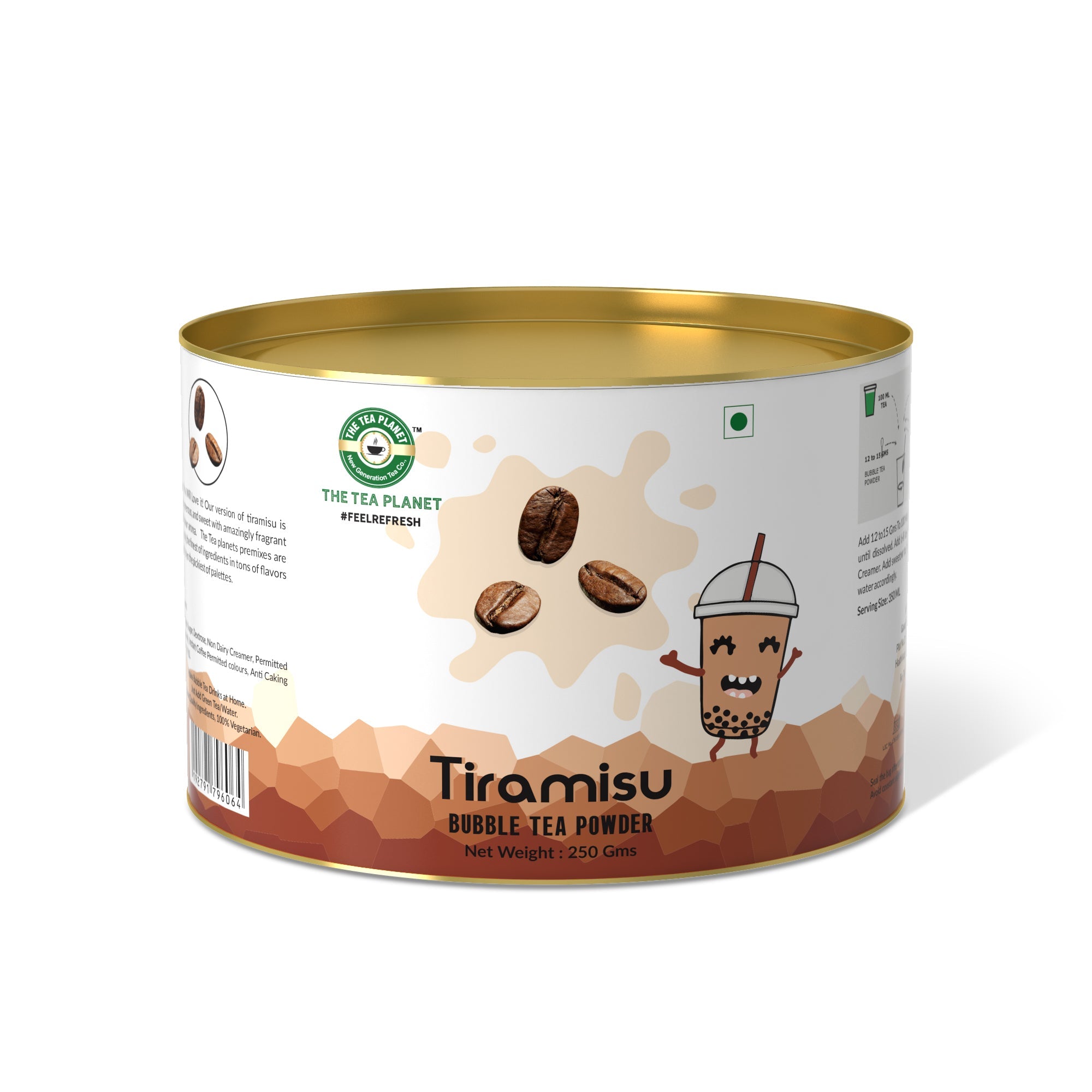 Tiramisu Bubble Tea Premix 250 gms