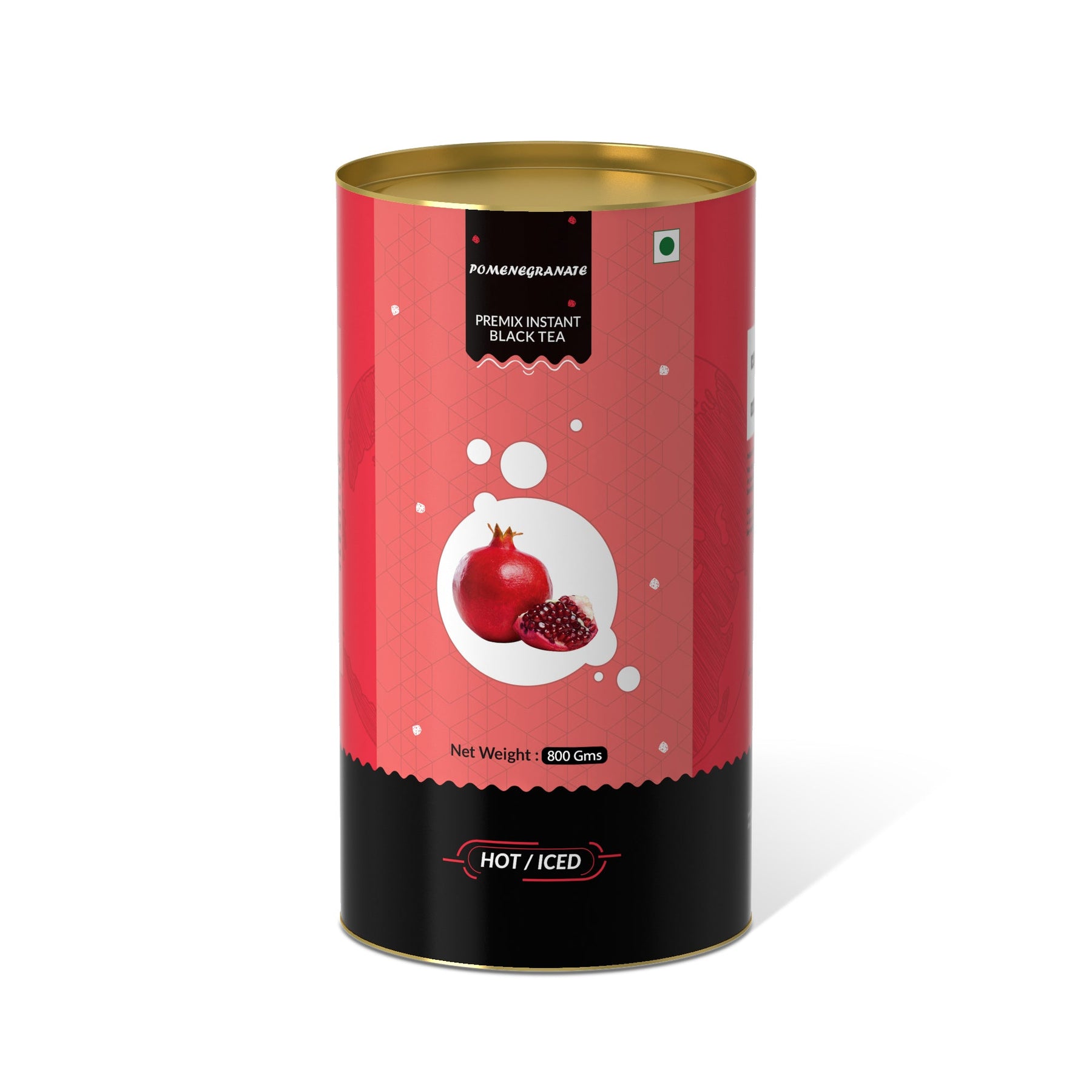 Pomegranate Flavored Instant Black Tea - 250 gms