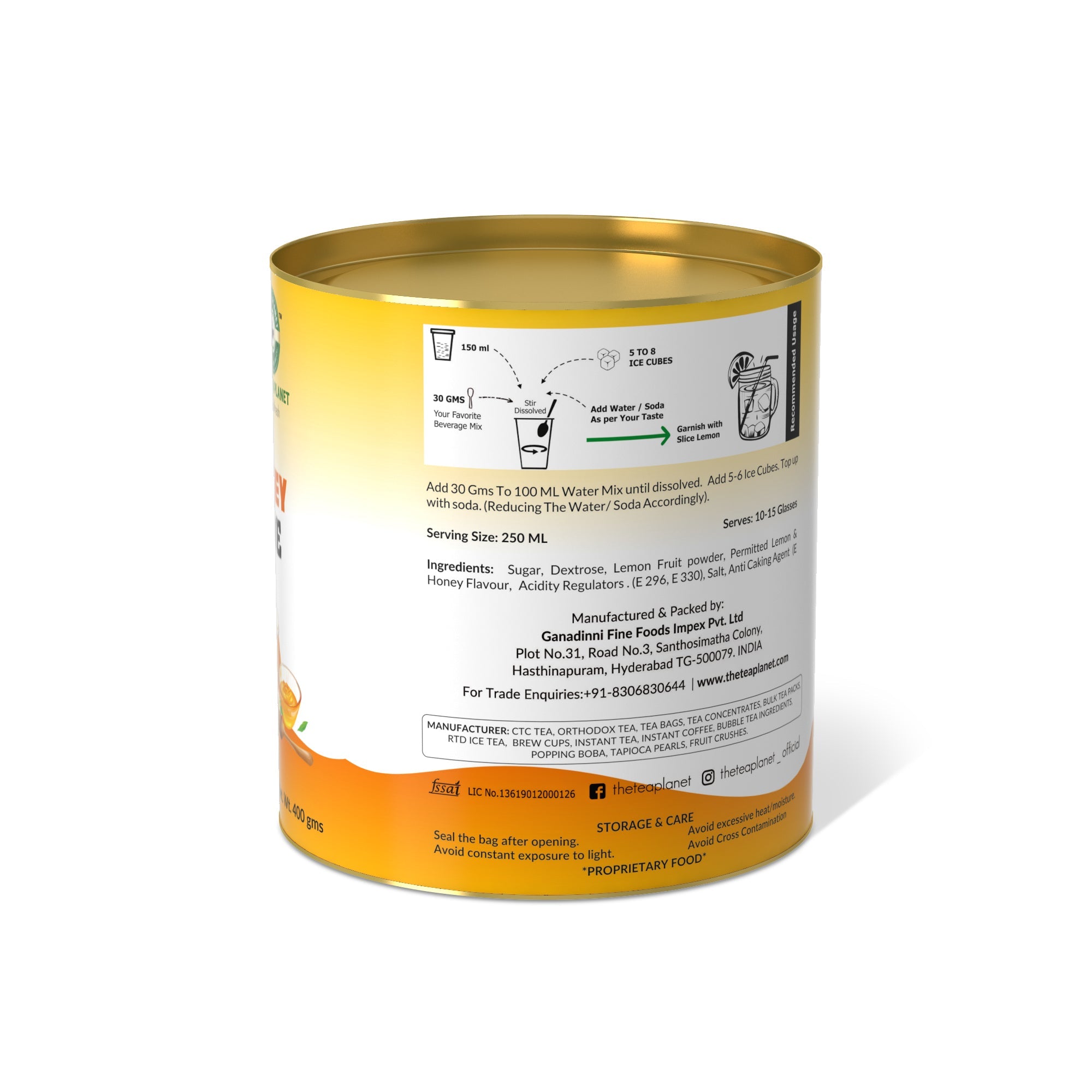 Lemon Honey Lemonade Premix