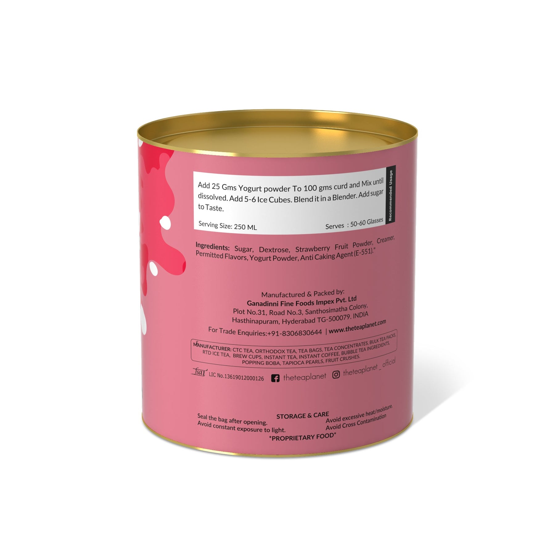 Strawberry Yogurt Mix - 250 gms