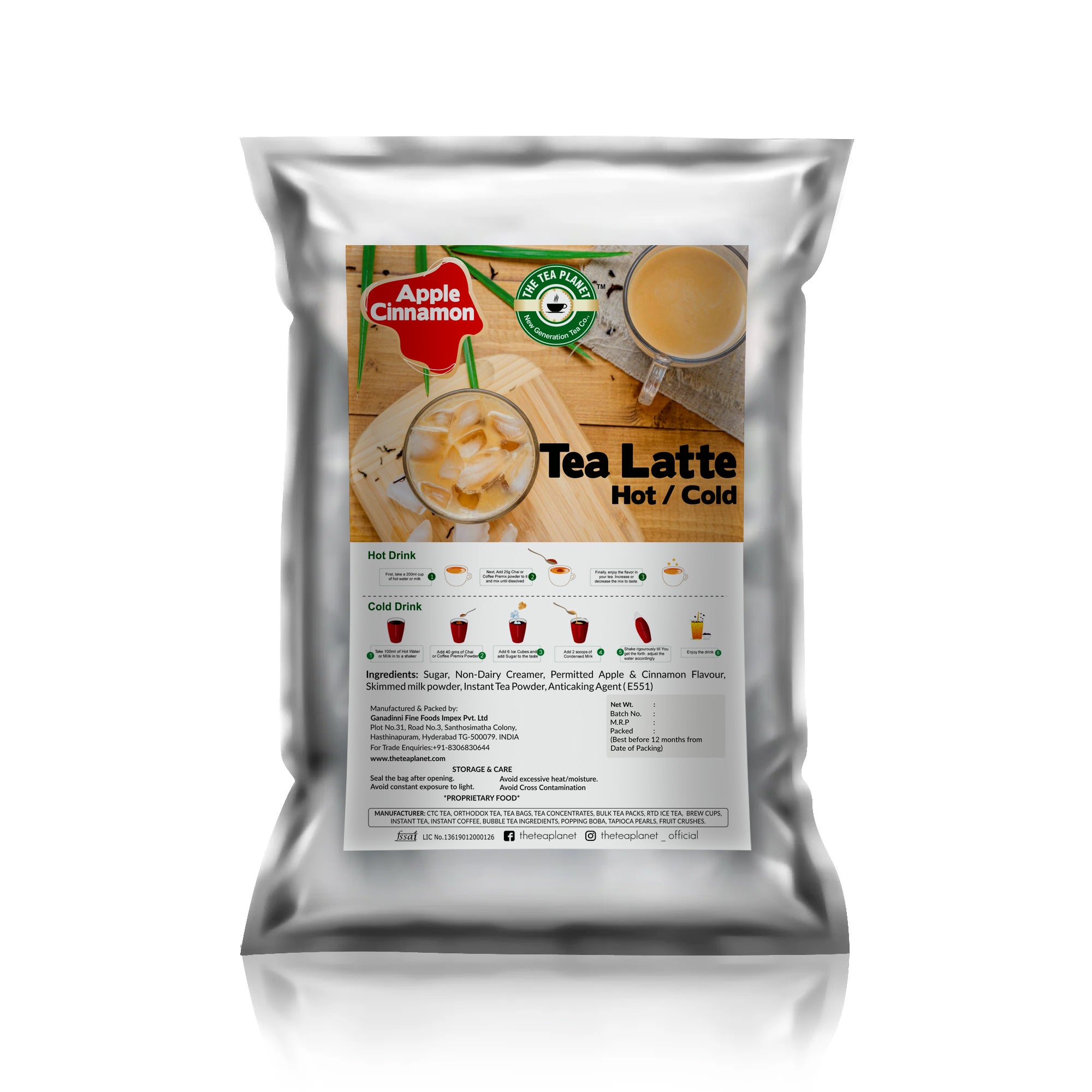 Apple Cinnamon Tea Latte