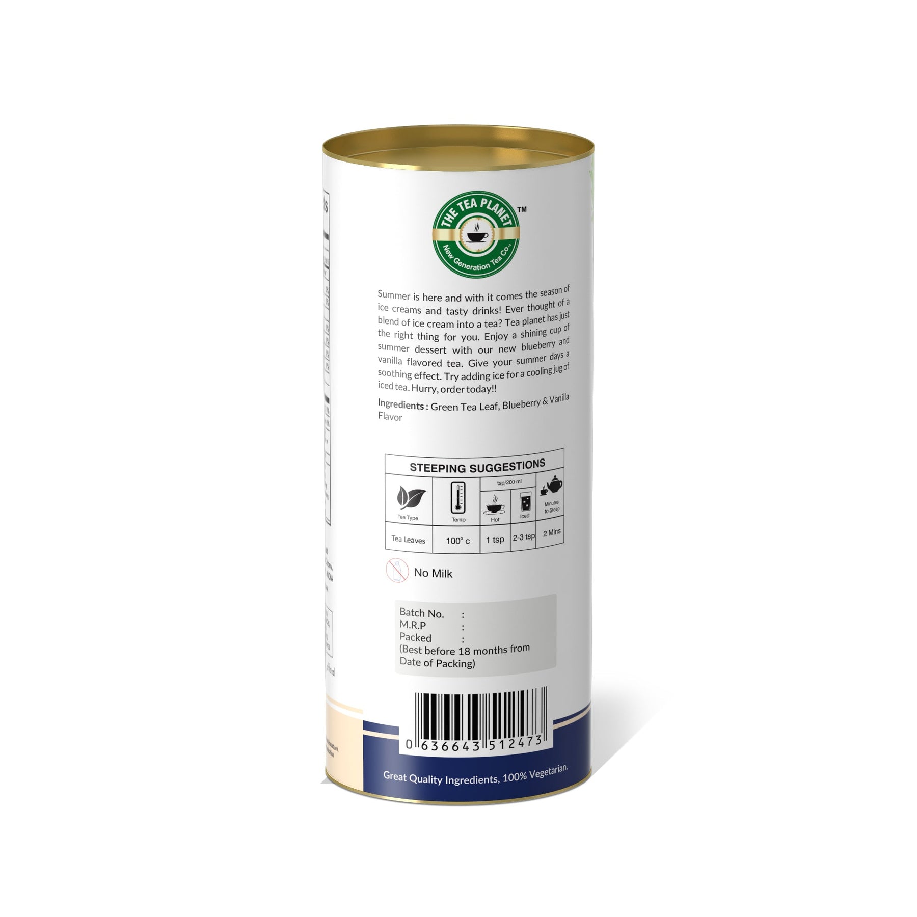 Blueberry & Vanilla Orthodox Tea