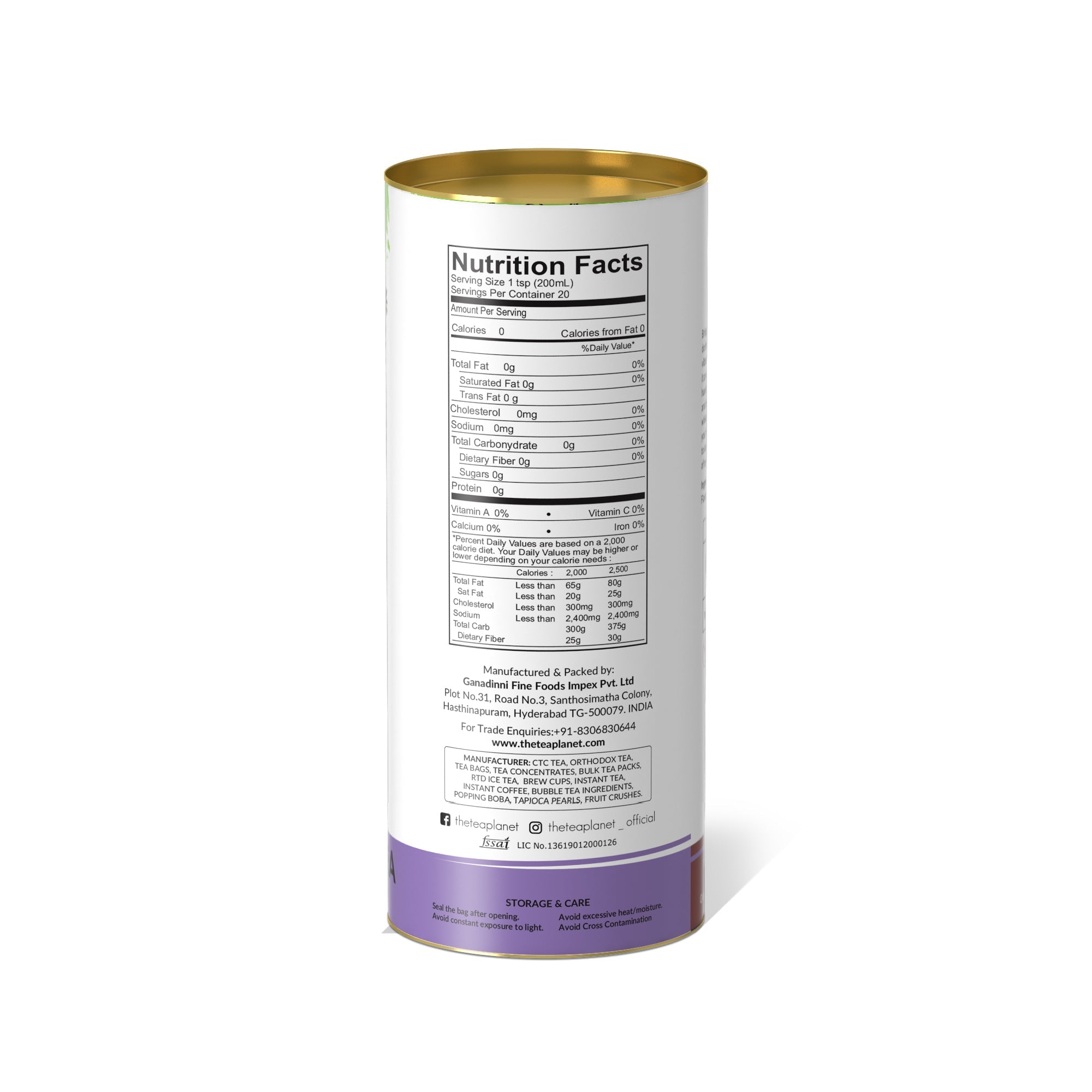 Cacao Husk, Bergamot, Blue Mallow Orthodox Tea - 50 gms