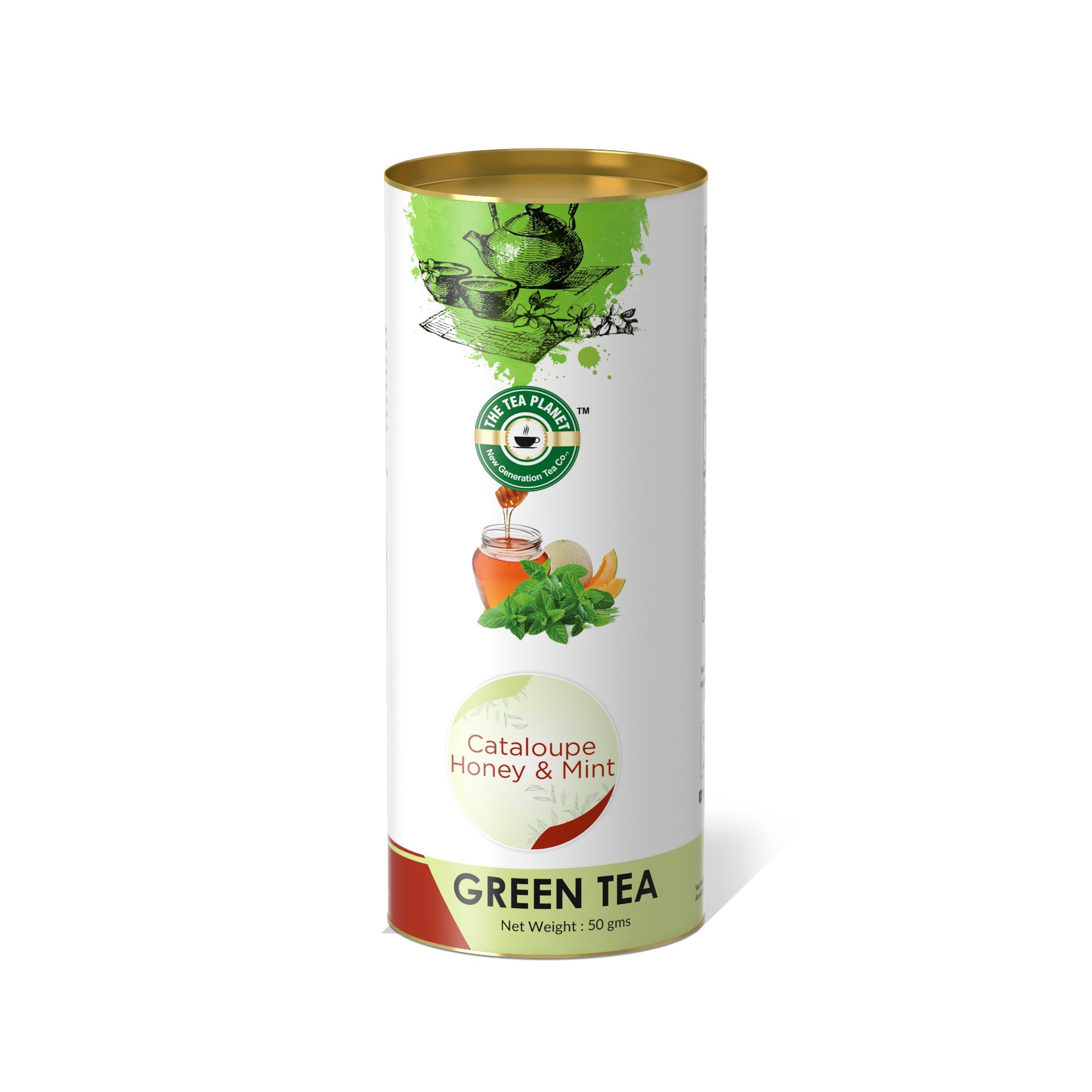 Cantaloupe, Honey & Mint Orthodox Tea - 50 gms
