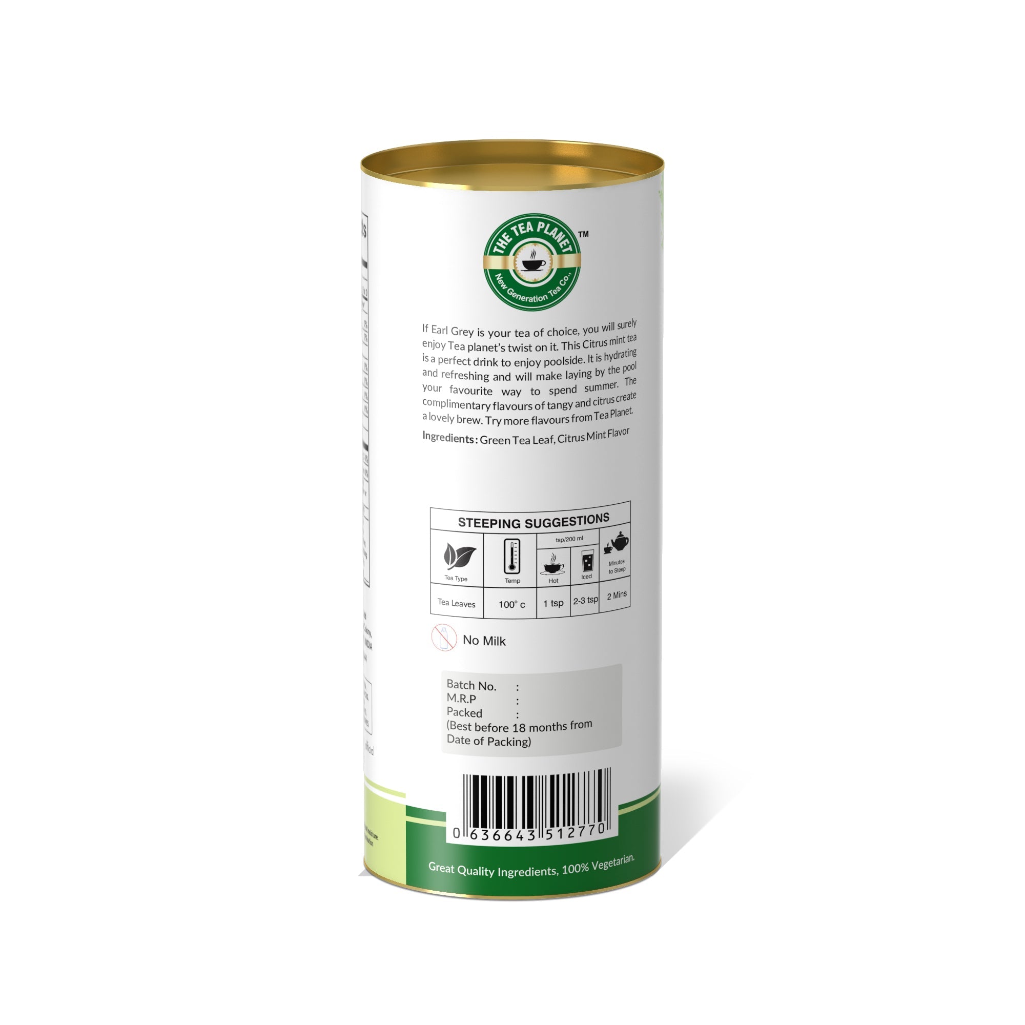 Citrus Mint Orthodox Tea - 50 gms