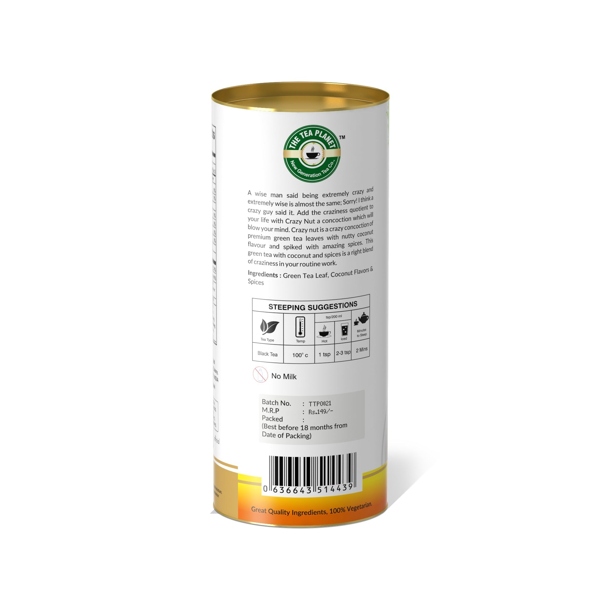 Crazy Nut Orthodox Tea - 50 gms