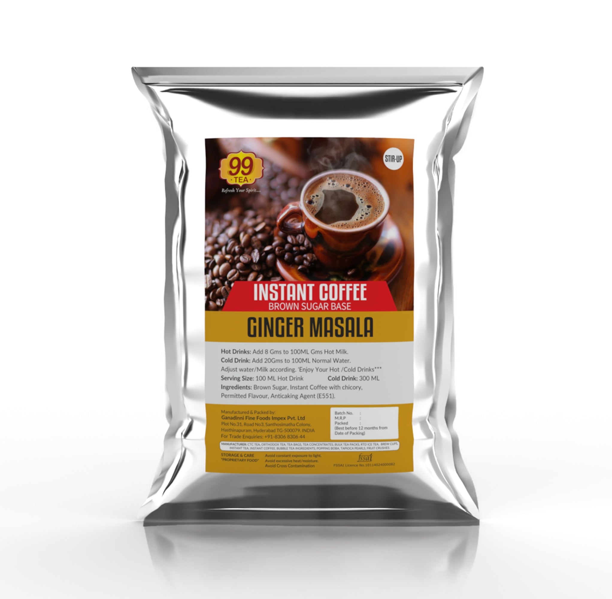 Ginger Masala Flavored Coffee