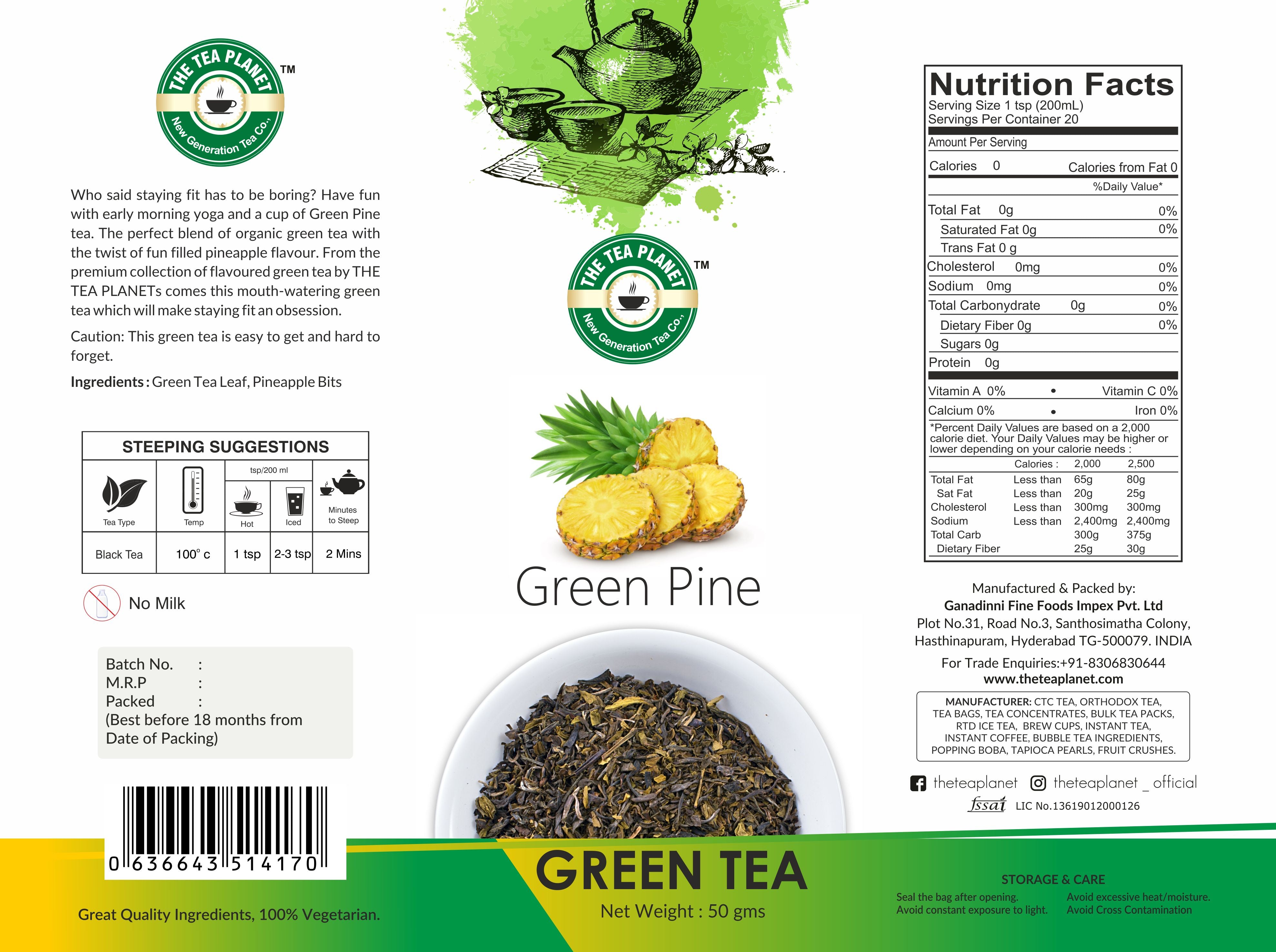 Green Pine Orthodox Tea - 50 gms