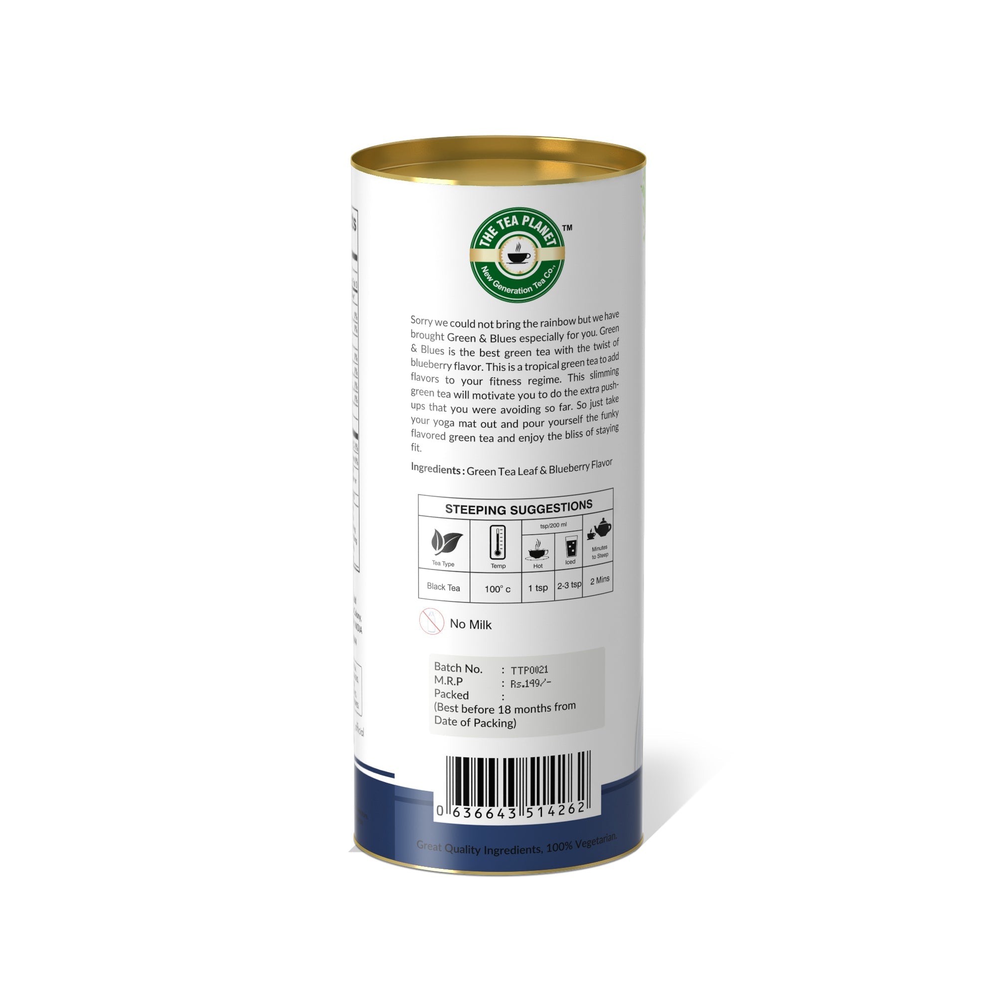 Green & Blues Orthodox Tea - 50 gms