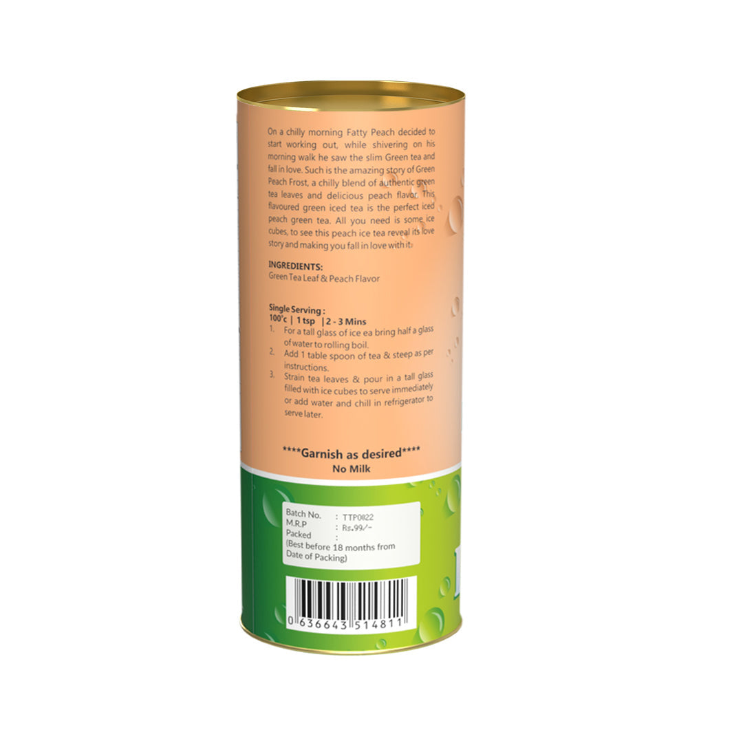 Green Peach Frost Orthodox Ice Tea - 50 gms