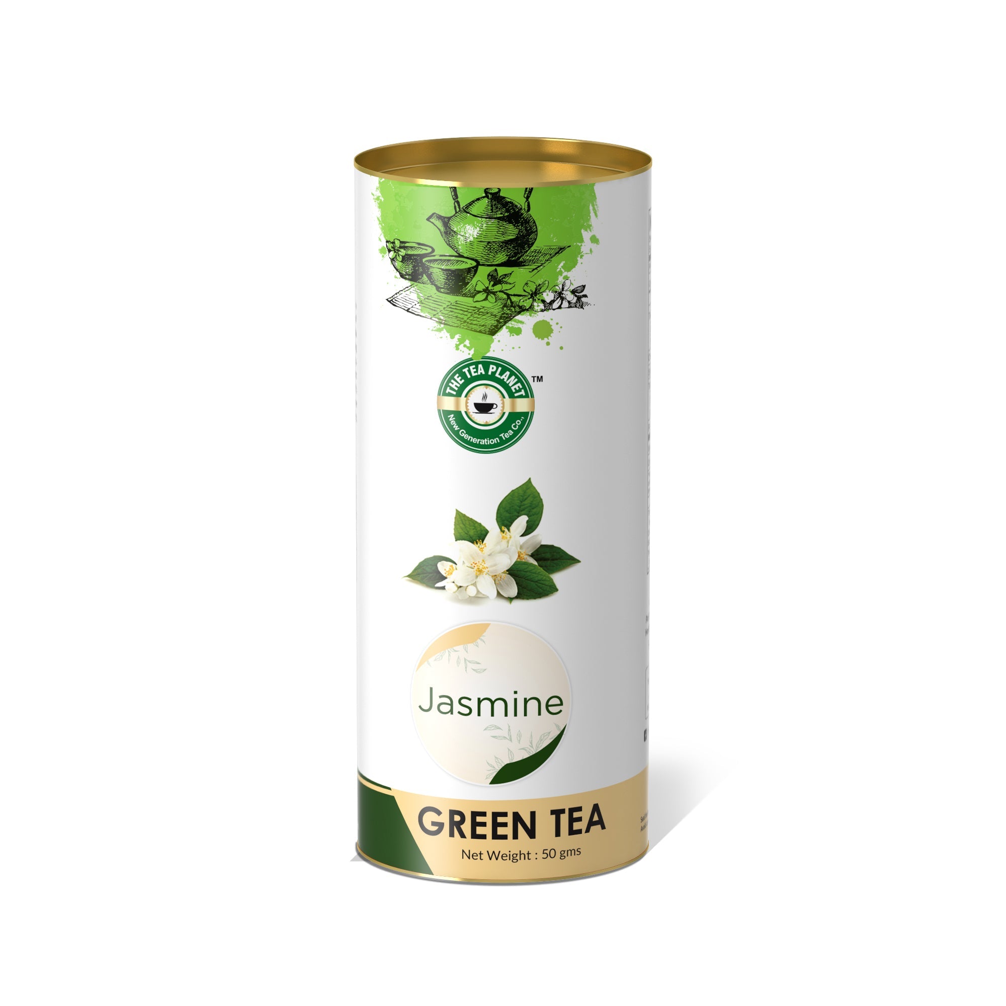 Jasmine Green Orthodox Tea - 50 gms