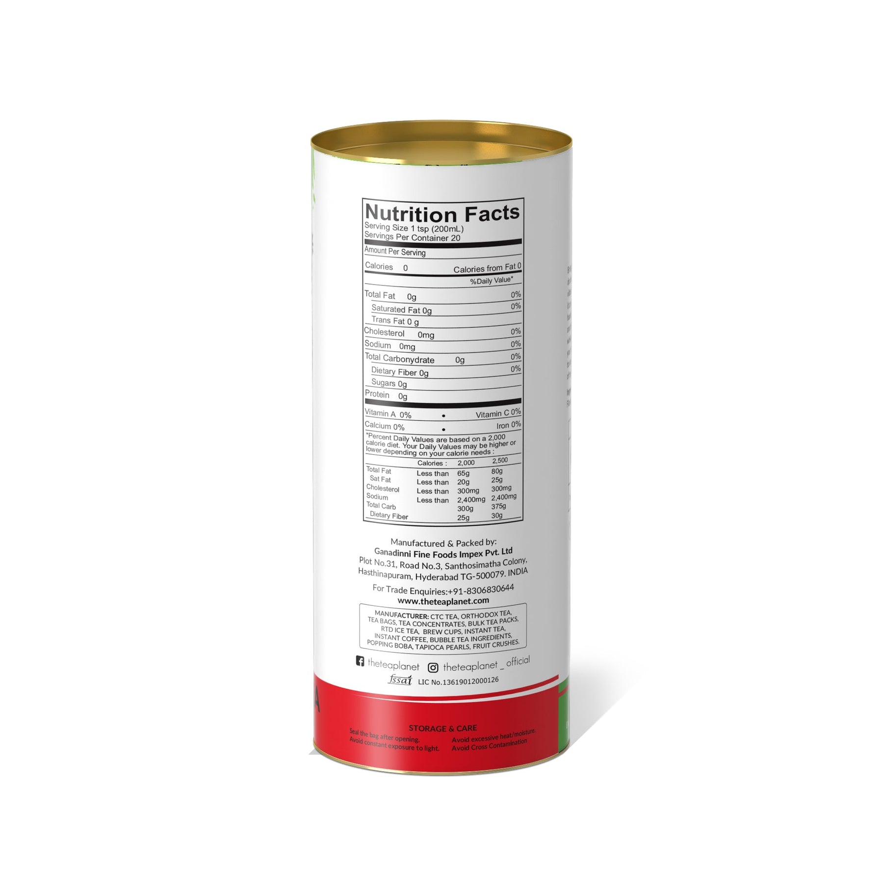 Lemon Raspberry Orthodox Tea - 50 gms