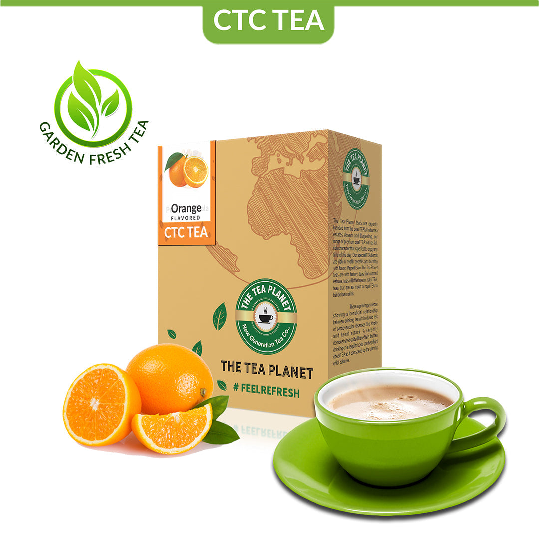 Orange Flavored CTC Tea - 100 gms