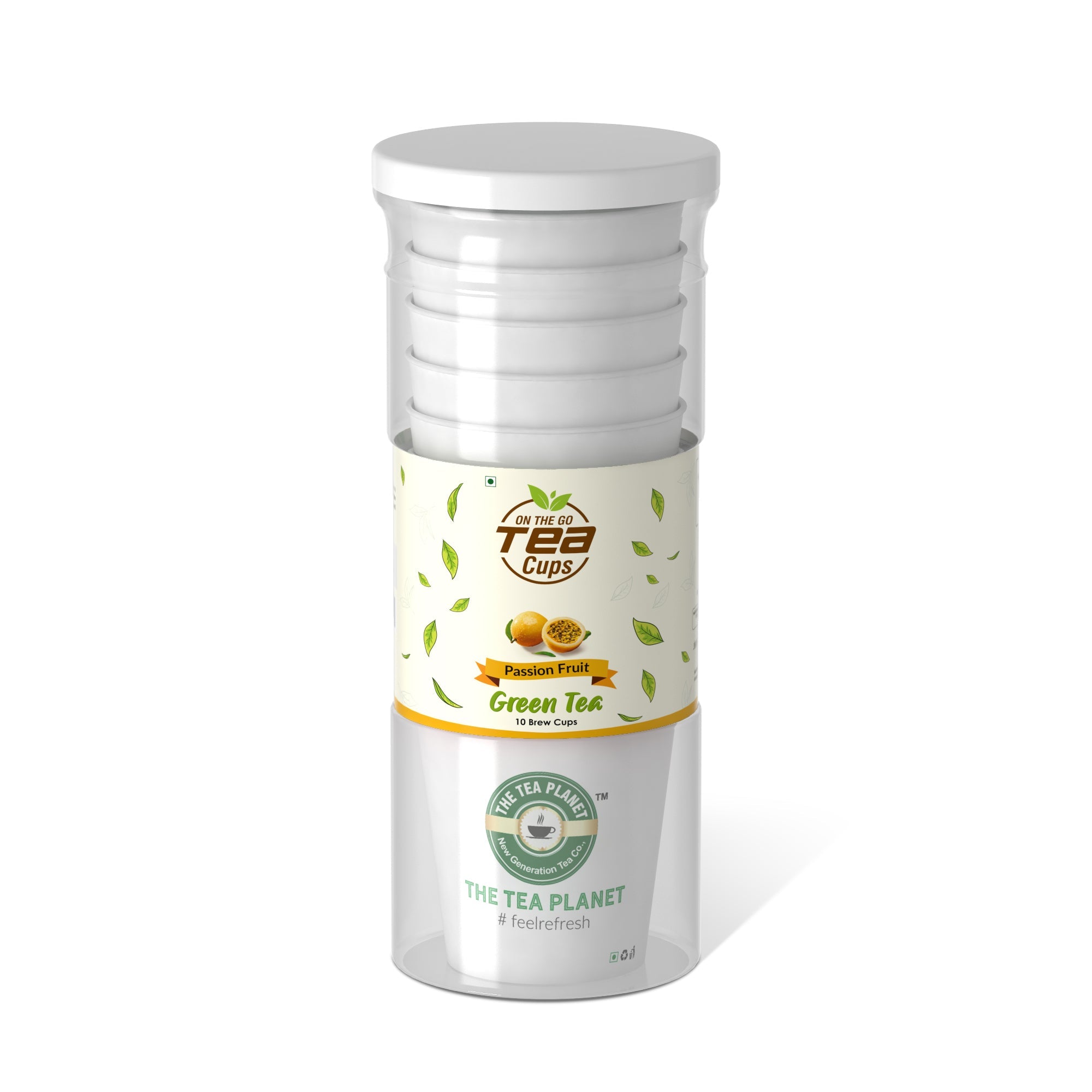 Passion Fruit Instant Green Tea Brew Cup - 10 cups