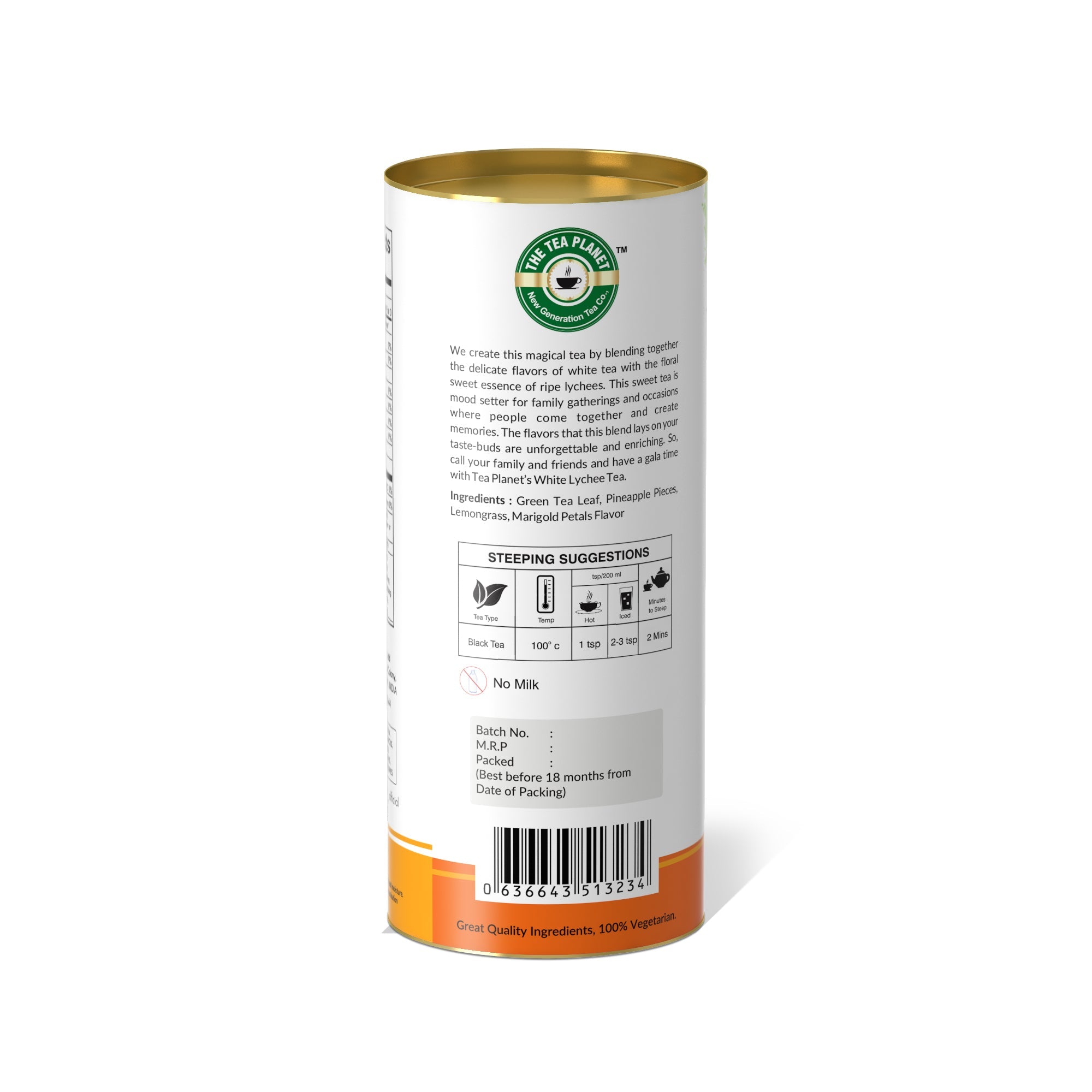 Pineapple Pieces, Lemongrass, Marigold Petals - 50 gms