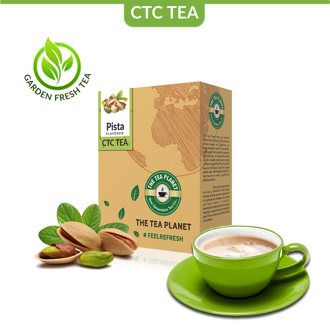 Pista Flavored CTC Tea - 100 gms
