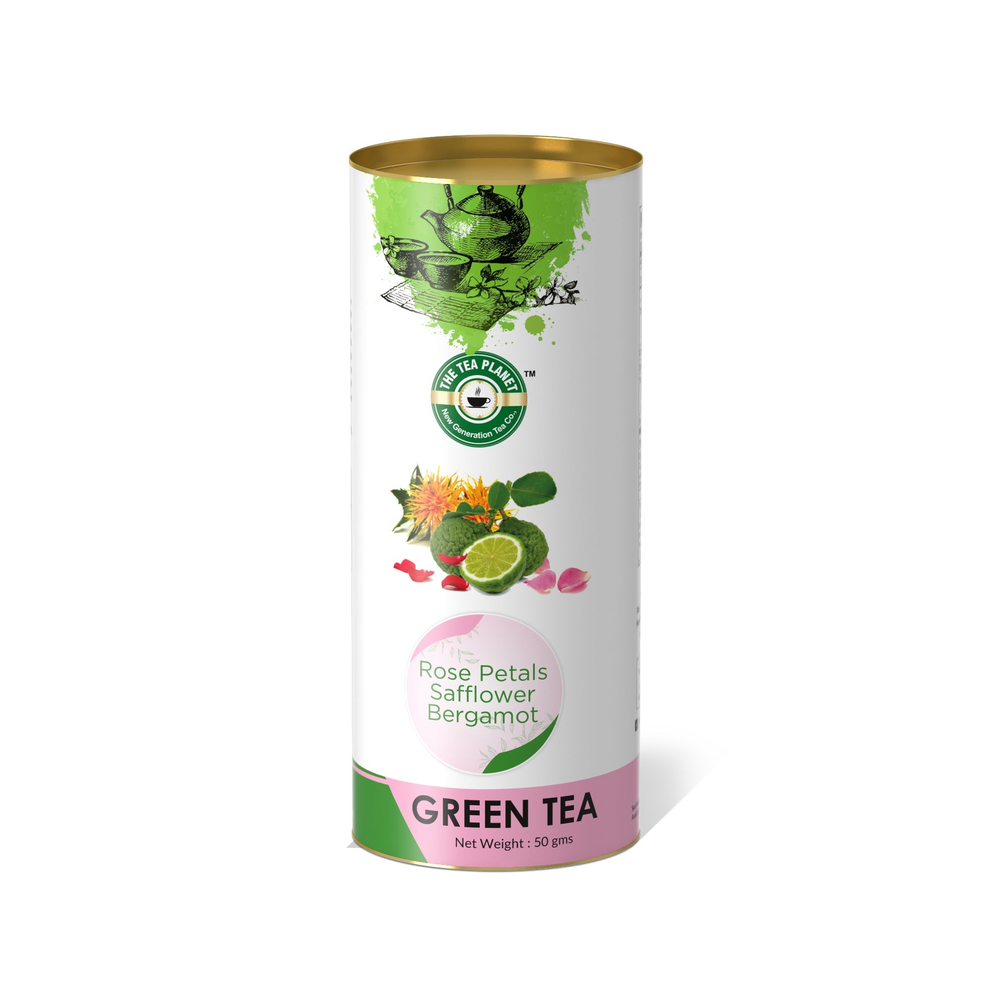 Rose Petals, Safflower, Bergamot Orthodox Tea - 50 gms