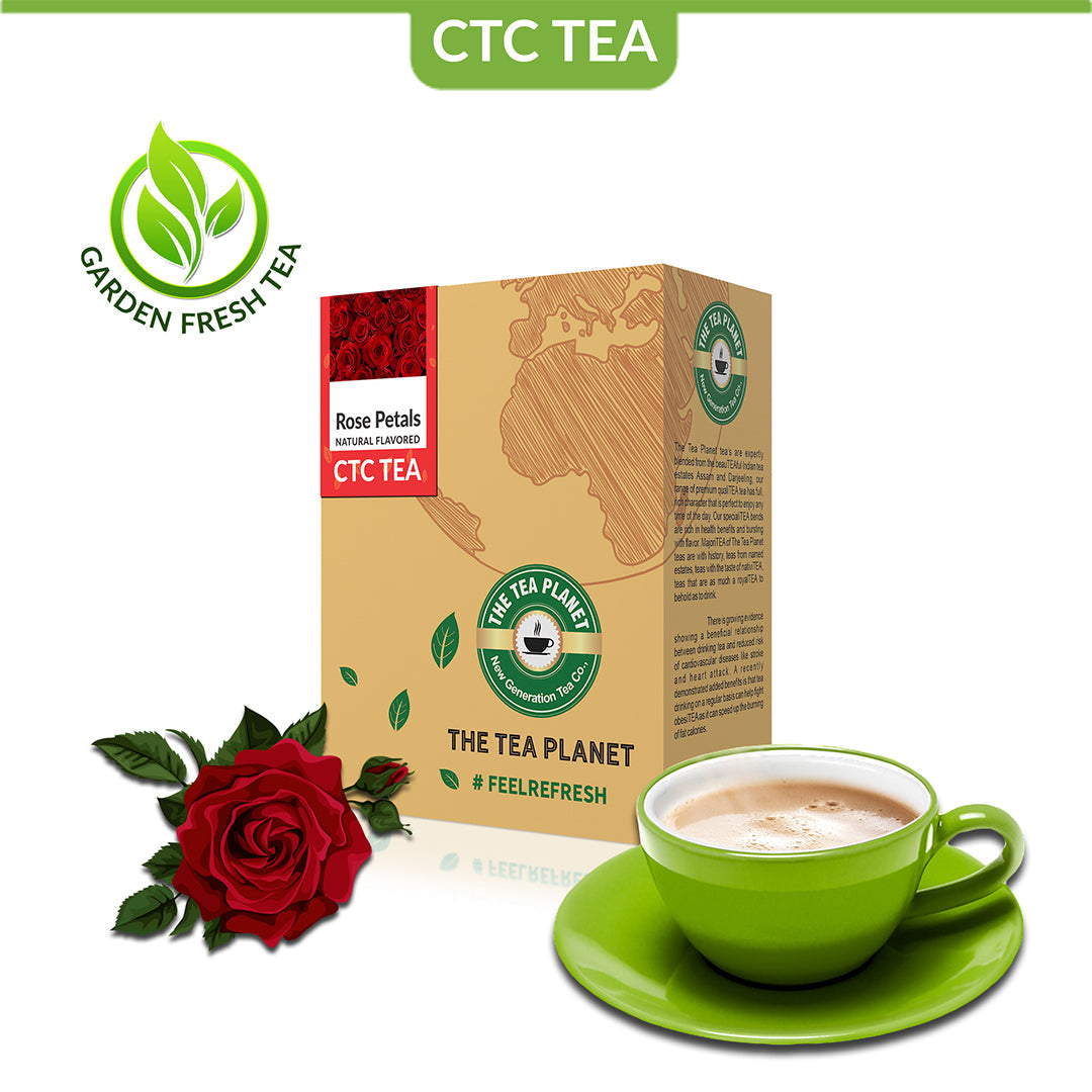 Rose Flavored CTC Tea - 100 gms