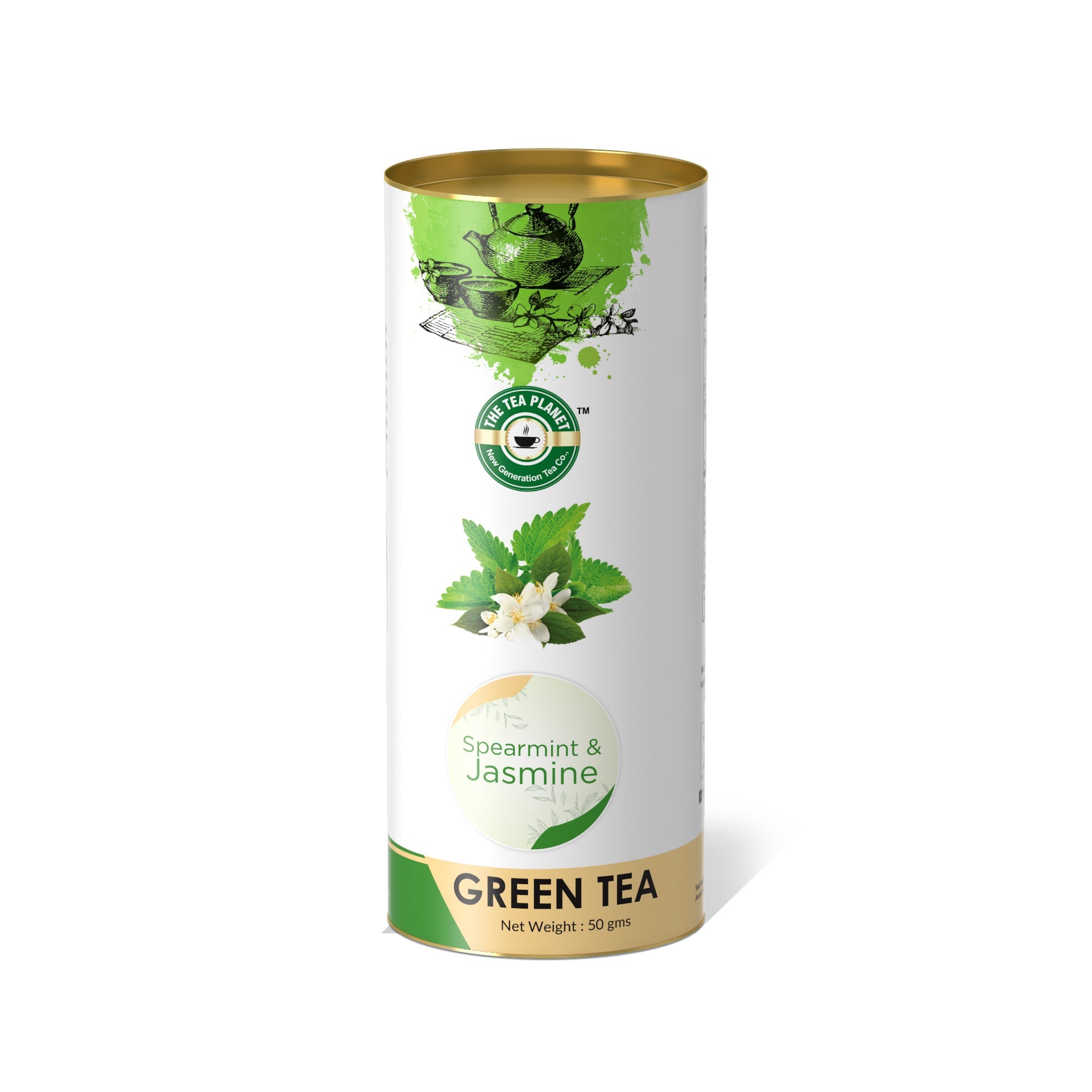 Spearmint, Jasmine Orthodox Tea - 50 gms