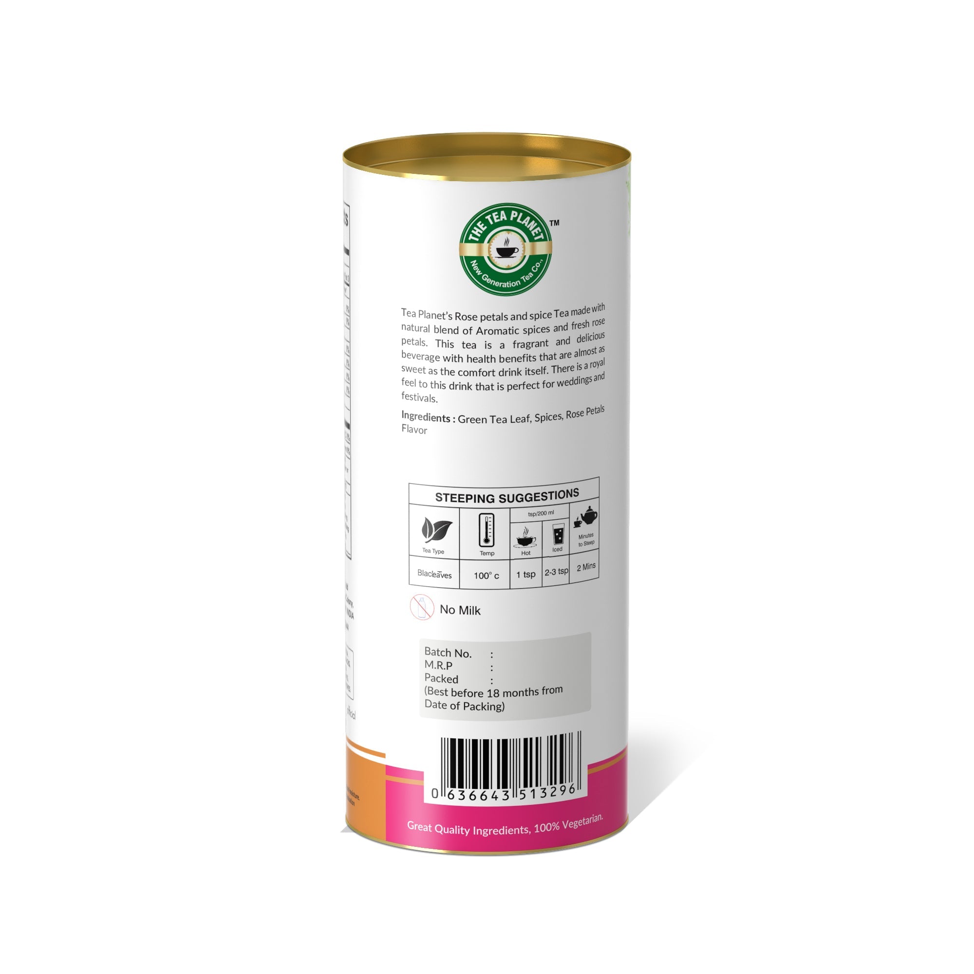 Spices, Rose Petals Orthodox Tea - 50 gms