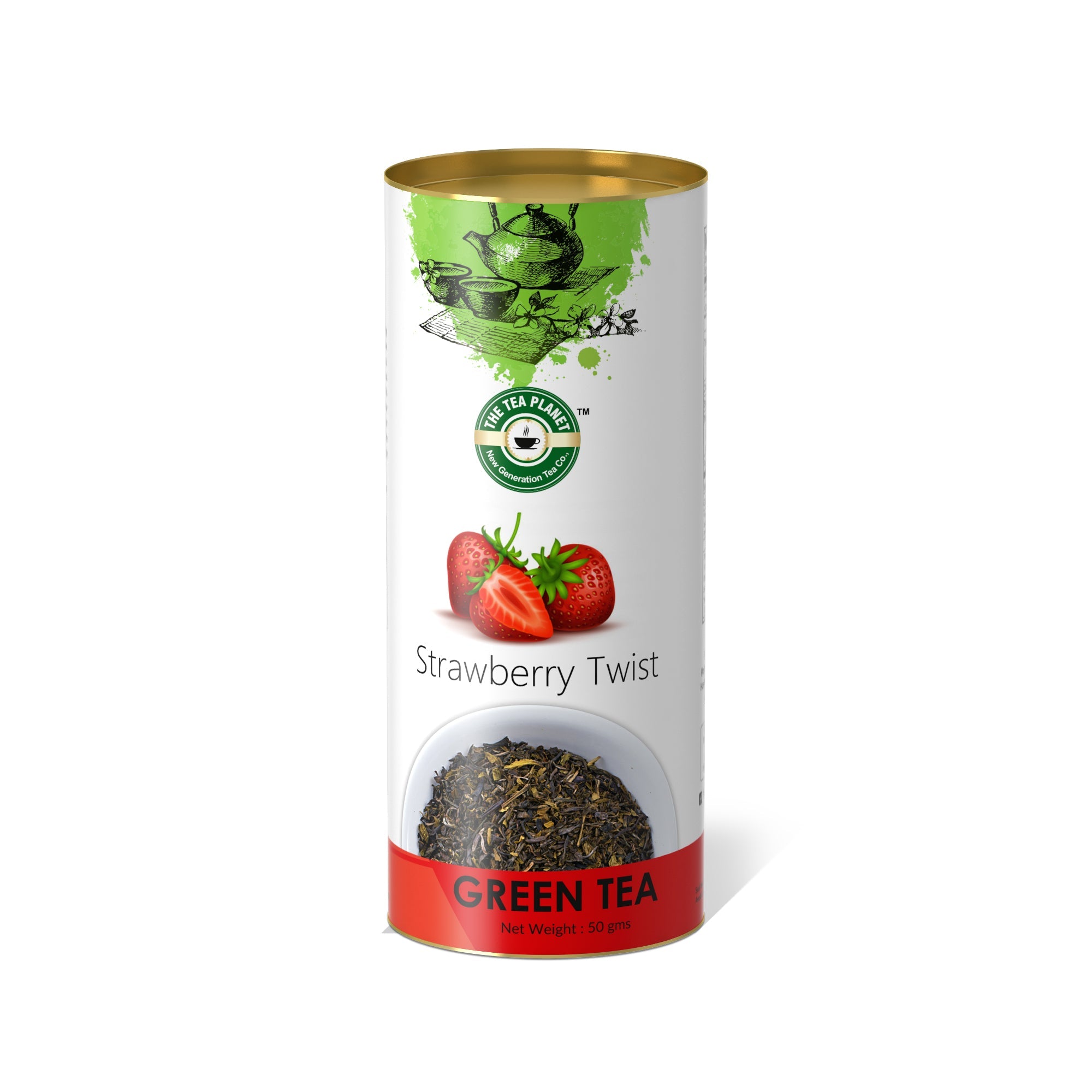 Strawberry Twist Orthodox Tea - 50 gms