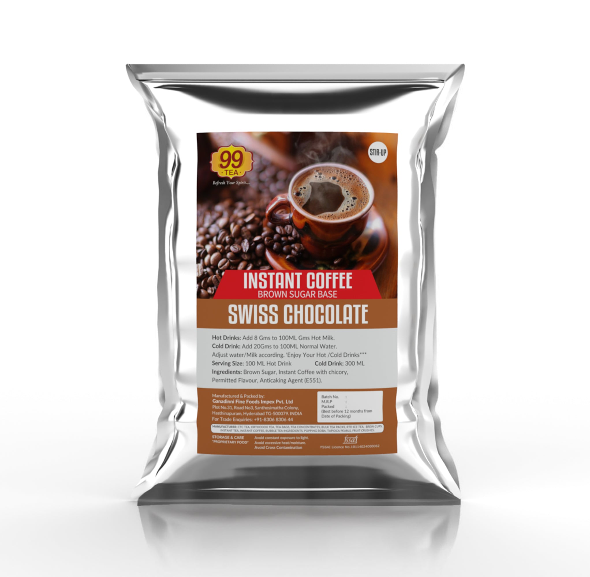 Swiss Chocolate Flavored Coffee - 1kg